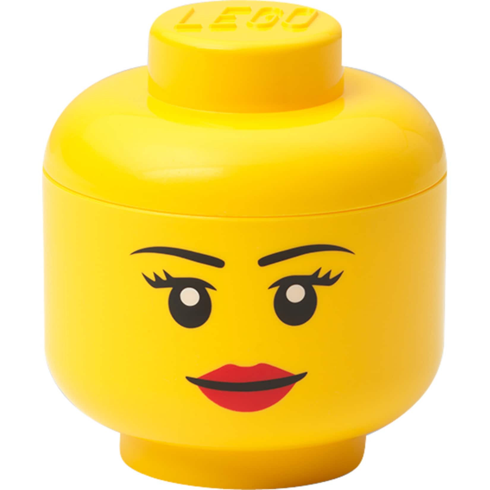 Room Copenhagen Aufbewahrungsbox LEGO Storage Head "Girl", mini - Bild 1