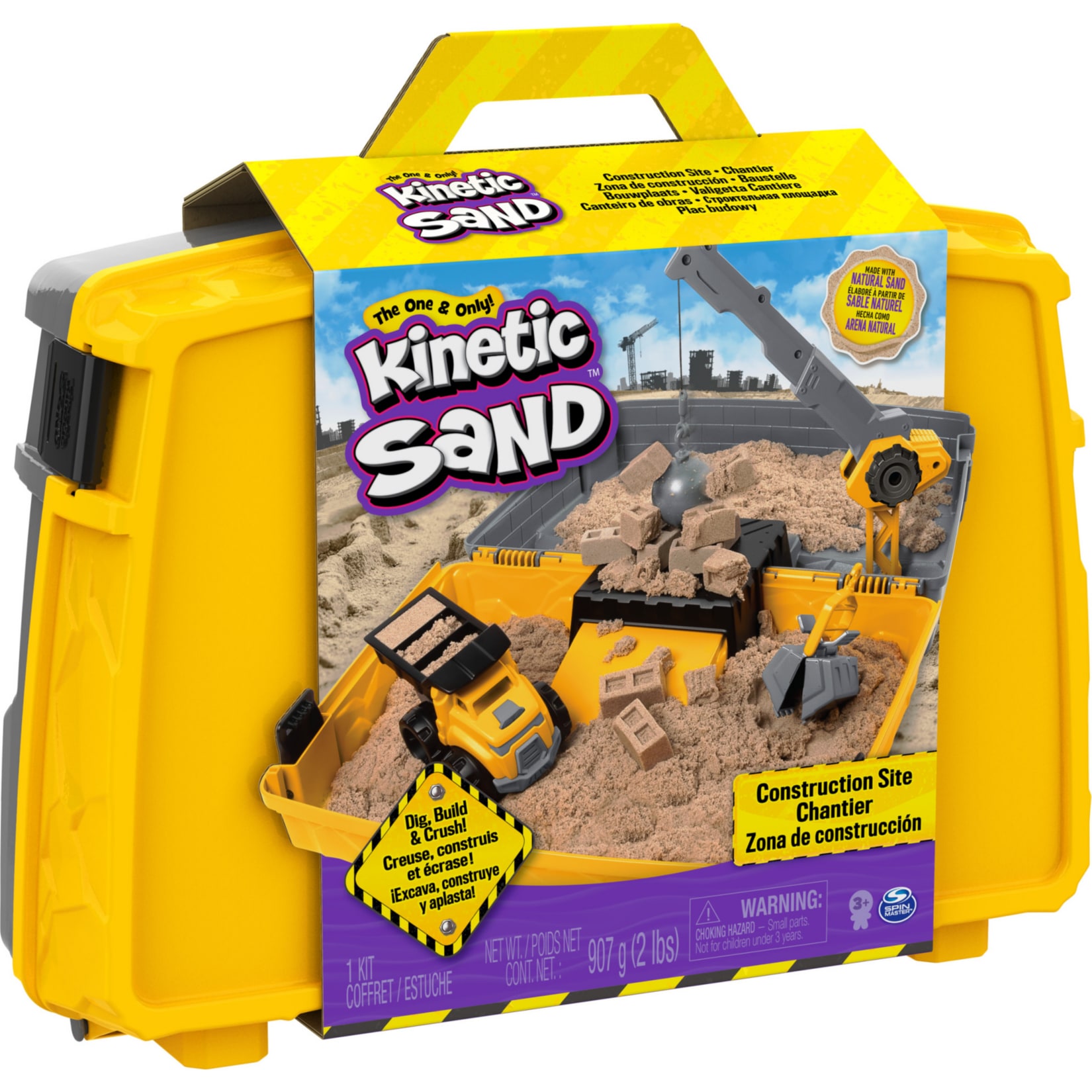 Kinetic Sand Spielsand Kinetic Sand - Baustellen-Koffer - Bild 1