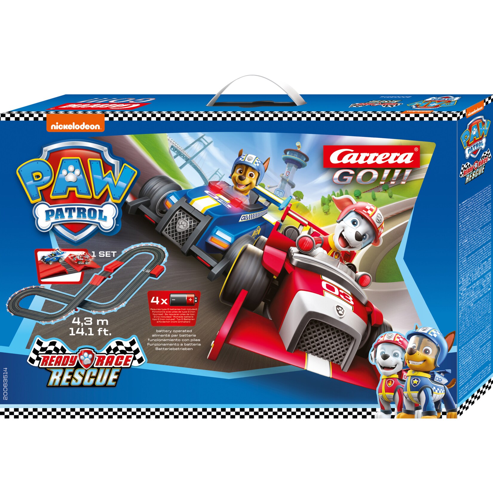 Carrera Rennbahn GO!!! PAW Patrol – Ready, Race & Rescue | 04007486635142