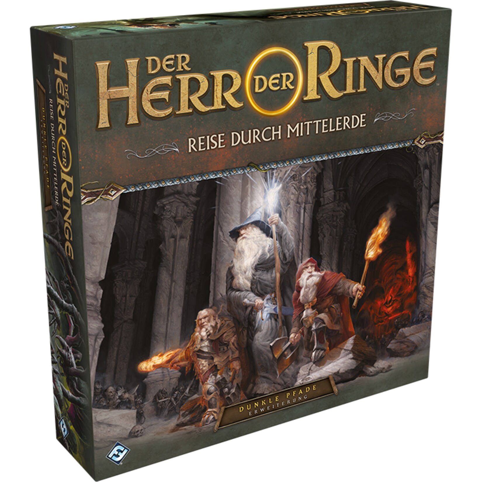 Asmodee Brettspiel Herr der Ringe: Reise durch Mittelerde - Dunkle Pfade