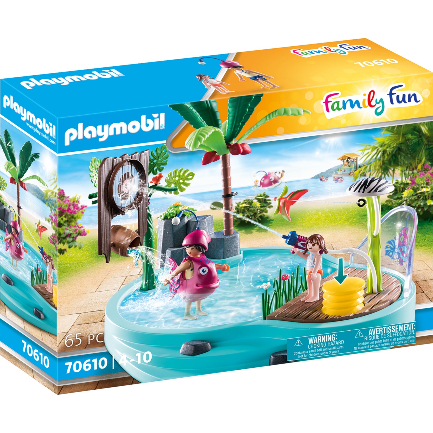 PLAYMOBIL Konstruktionsspielzeug Family Fun Spa&szlig;becken mit Wasserspritze - Bild 1