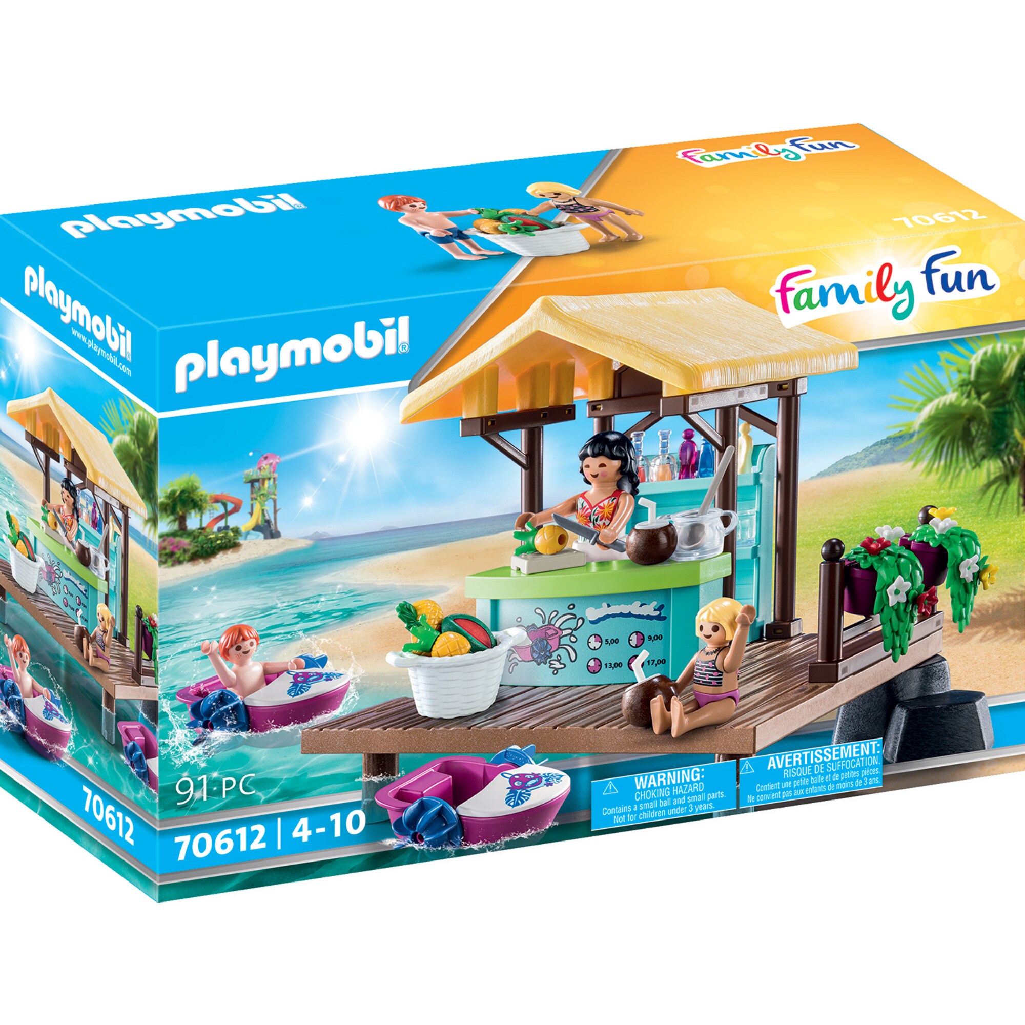 PLAYMOBIL Konstruktionsspielzeug Family Fun Paddleboot-Verleih mit Saftbar - Bild 1