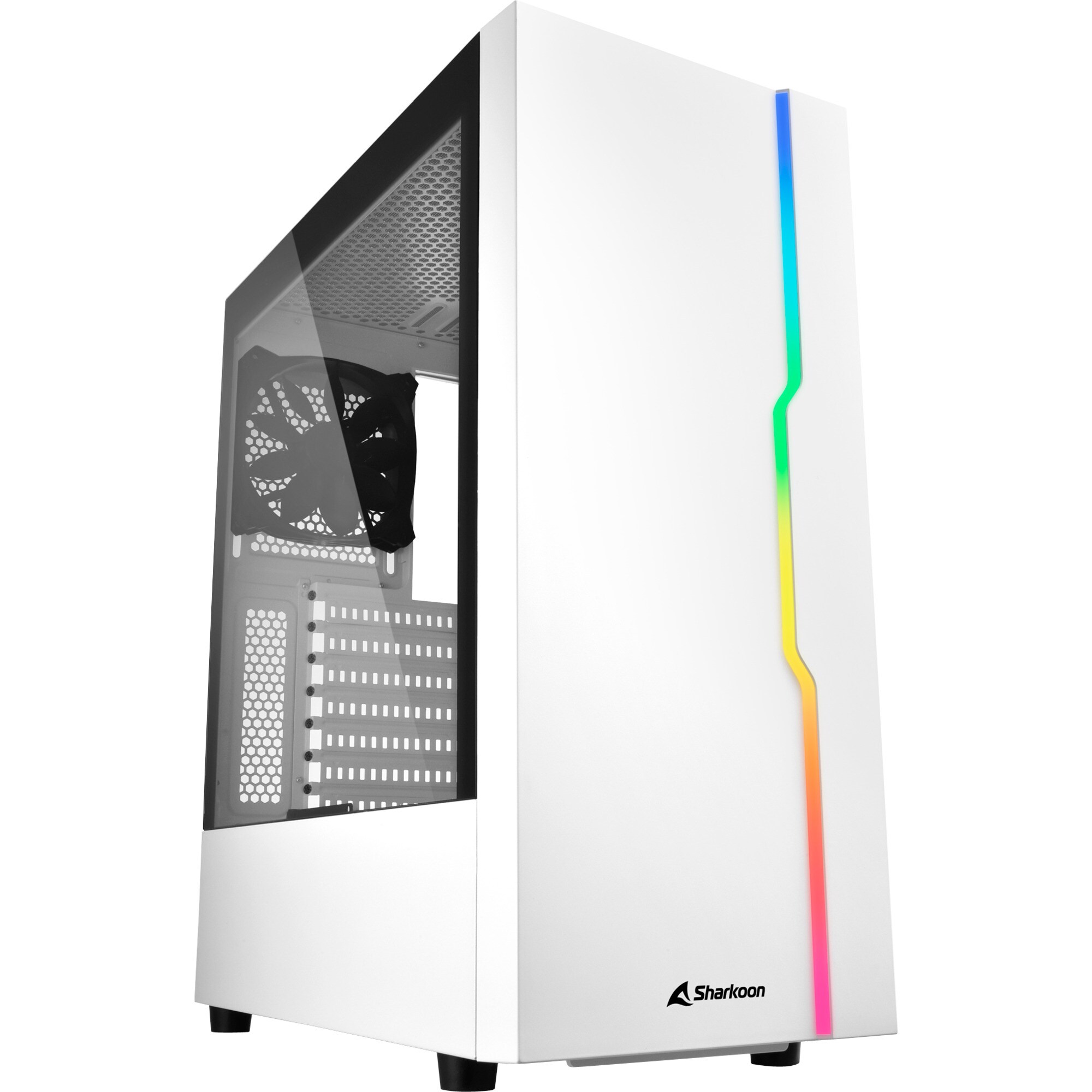 Sharkoon Tower-Geh&auml;use RGB SLIDER White - Bild 1