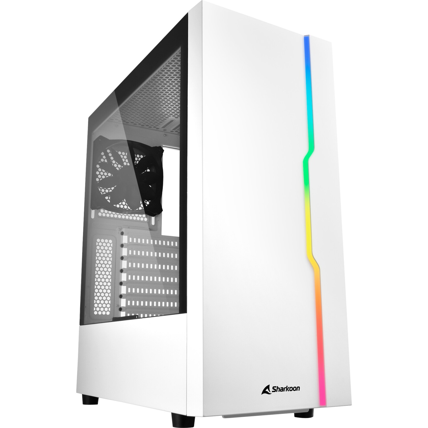 Sharkoon Tower-Gehäuse RGB SLIDER White | 04044951032006