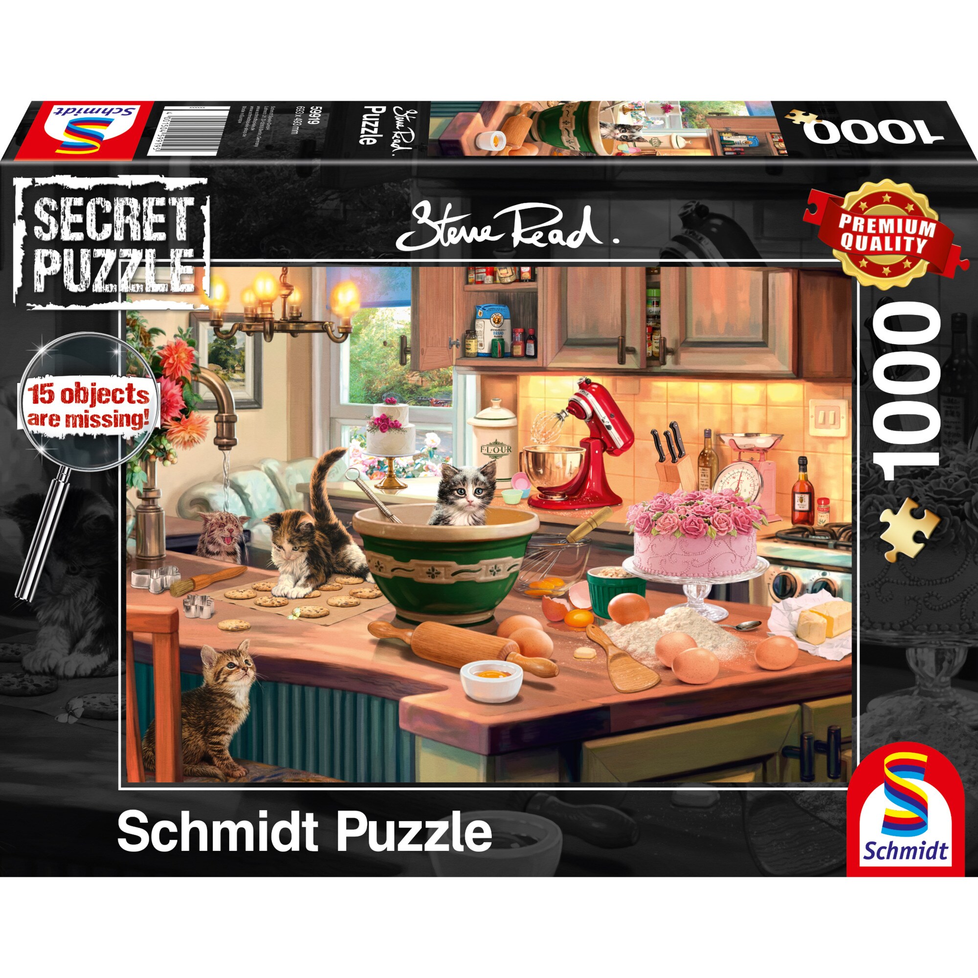 Schmidt Spiele Puzzle Puzzle Steve Read: Am K&uuml;chentisch - Bild 1