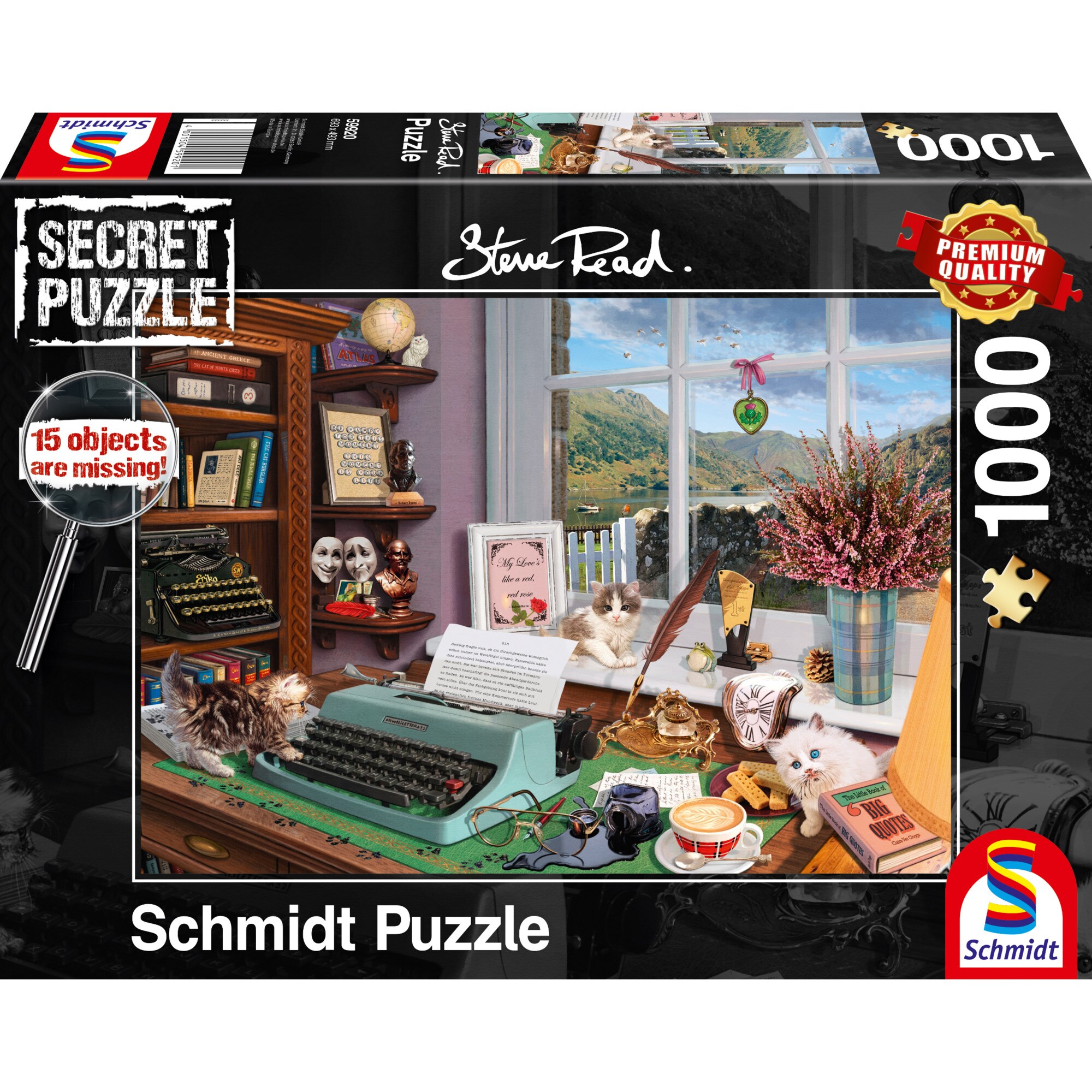 Schmidt Spiele Puzzle Puzzle Steve Read: Am Schreibtisch - Bild 1