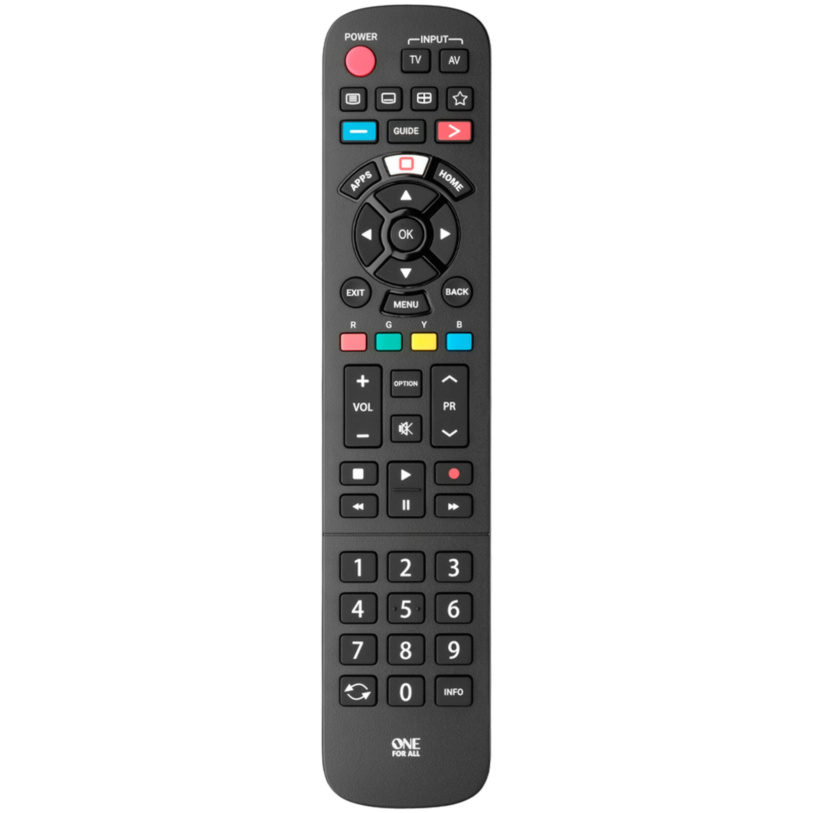 ONE FOR ALL Fernbedienung Panasonic TV-Ersatzfernbedienung | 08716184072758