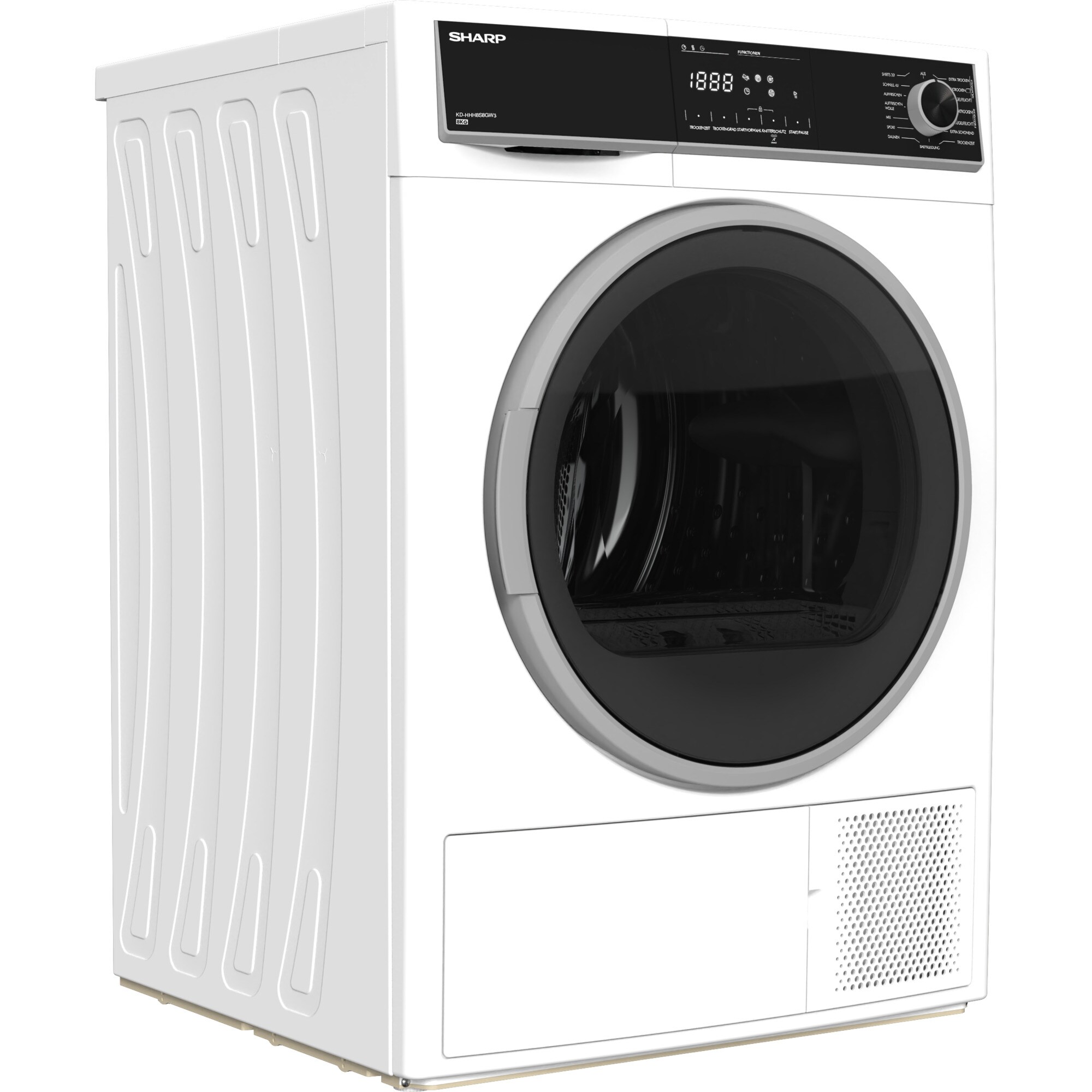 SHARP W&auml;rmepumpentrockner KD-HHH8S8GW3-DE - Bild 1