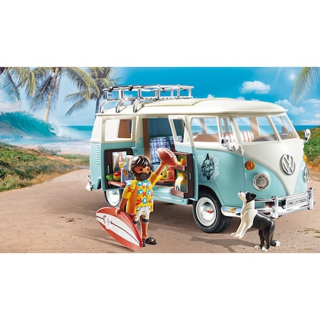 PLAYMOBIL Konstruktionsspielzeug Famous Cars Volkswagen T1 Camping Bus -  Special Edition