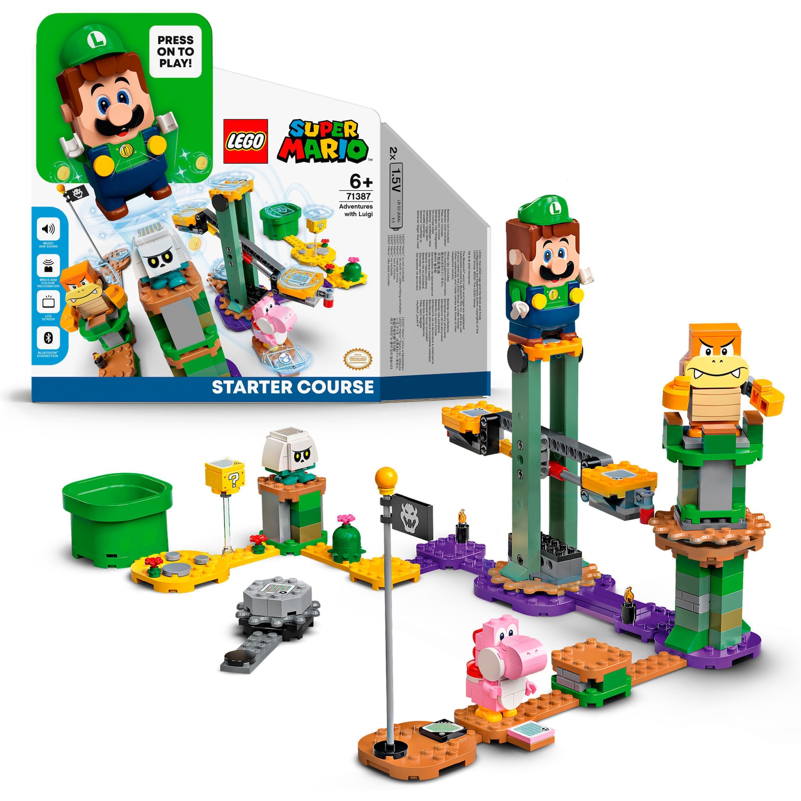 LEGO Konstruktionsspielzeug Super Mario Abenteuer mit Luigi - Starterset