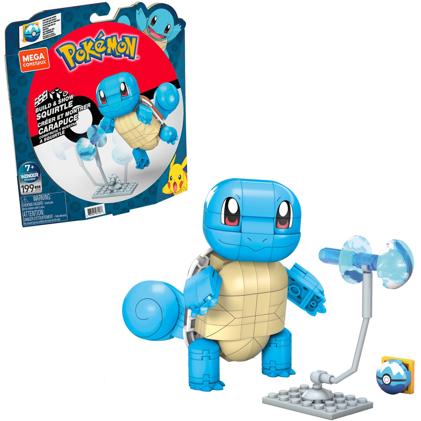 Mattel Konstruktionsspielzeug Pokémon Schiggy