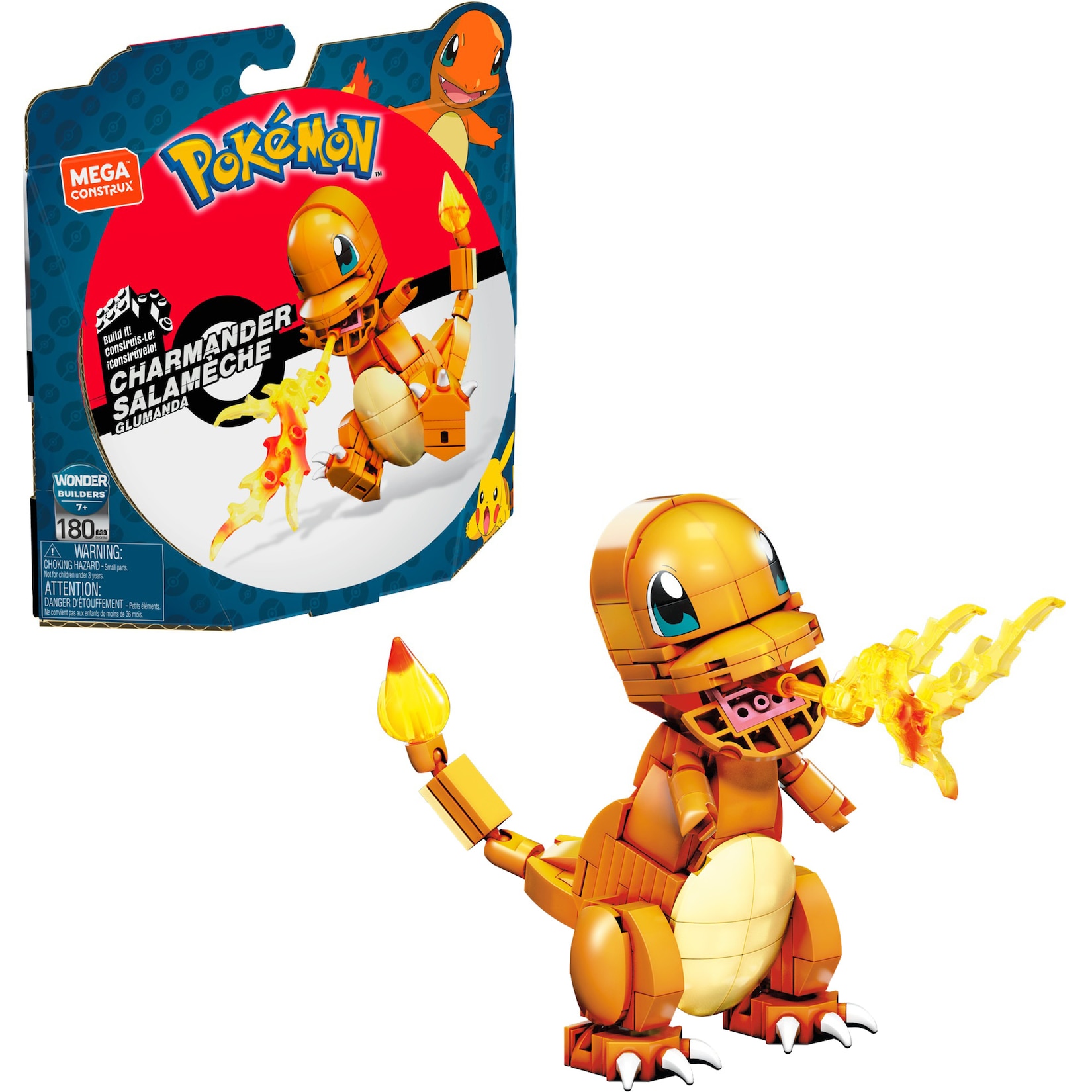Mattel Konstruktionsspielzeug Pokémon Charmander
