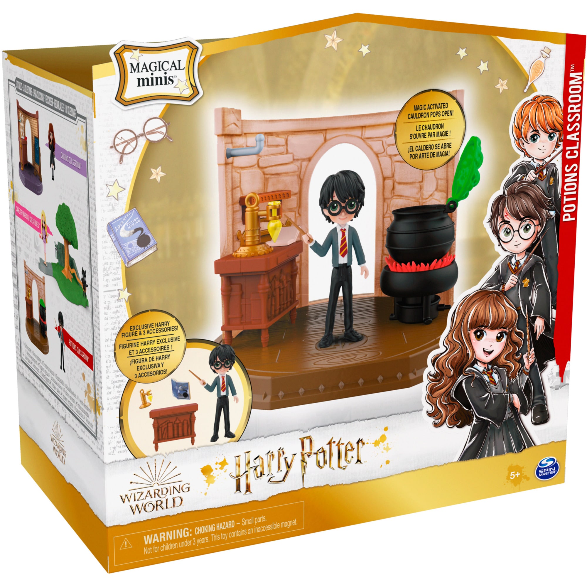 Spinmaster Spielfigur Wizarding World Harry Potter - Hogwarts Zaubertr&auml;nke Klassenzimmer Spielset mit exklusiver Harry Potter Sammelfigur - Bild 1