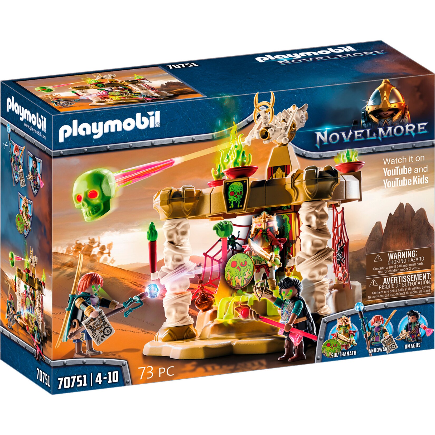 PLAYMOBIL Konstruktionsspielzeug Novelmore Sal’ahari Sands – Tempel der Skelettarmee | 04008789707512
