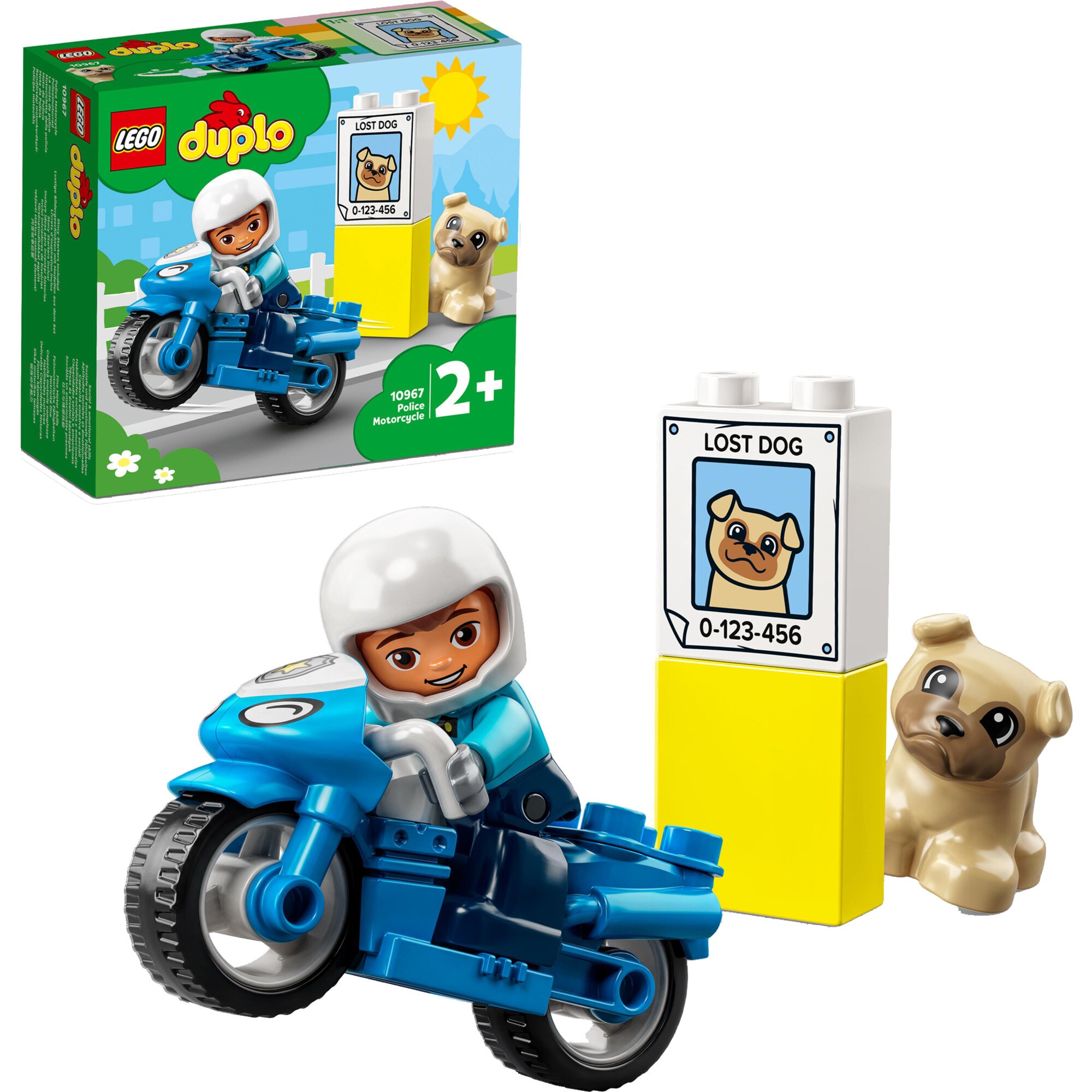 LEGO Konstruktionsspielzeug DUPLO Polizeimotorrad - Bild 1