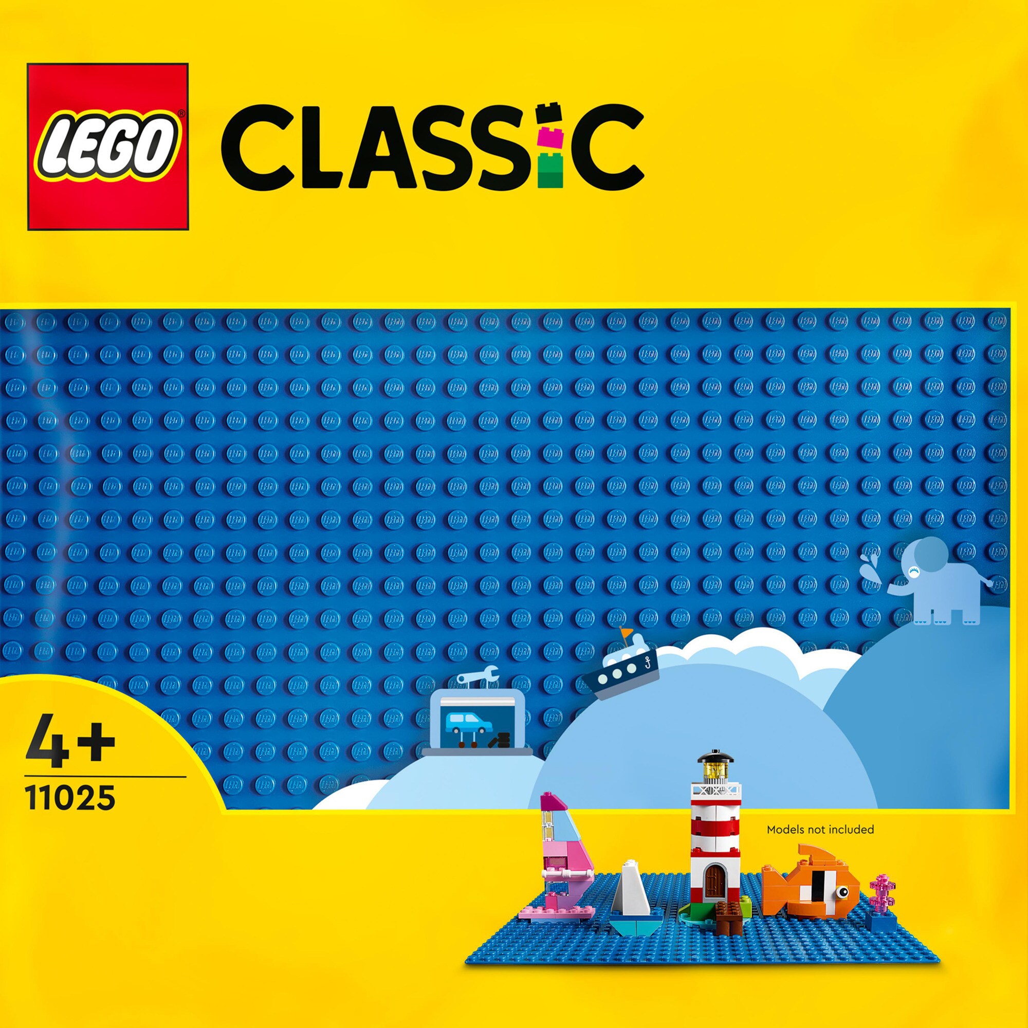 LEGO Konstruktionsspielzeug Classic Blaue Bauplatte - Bild 1