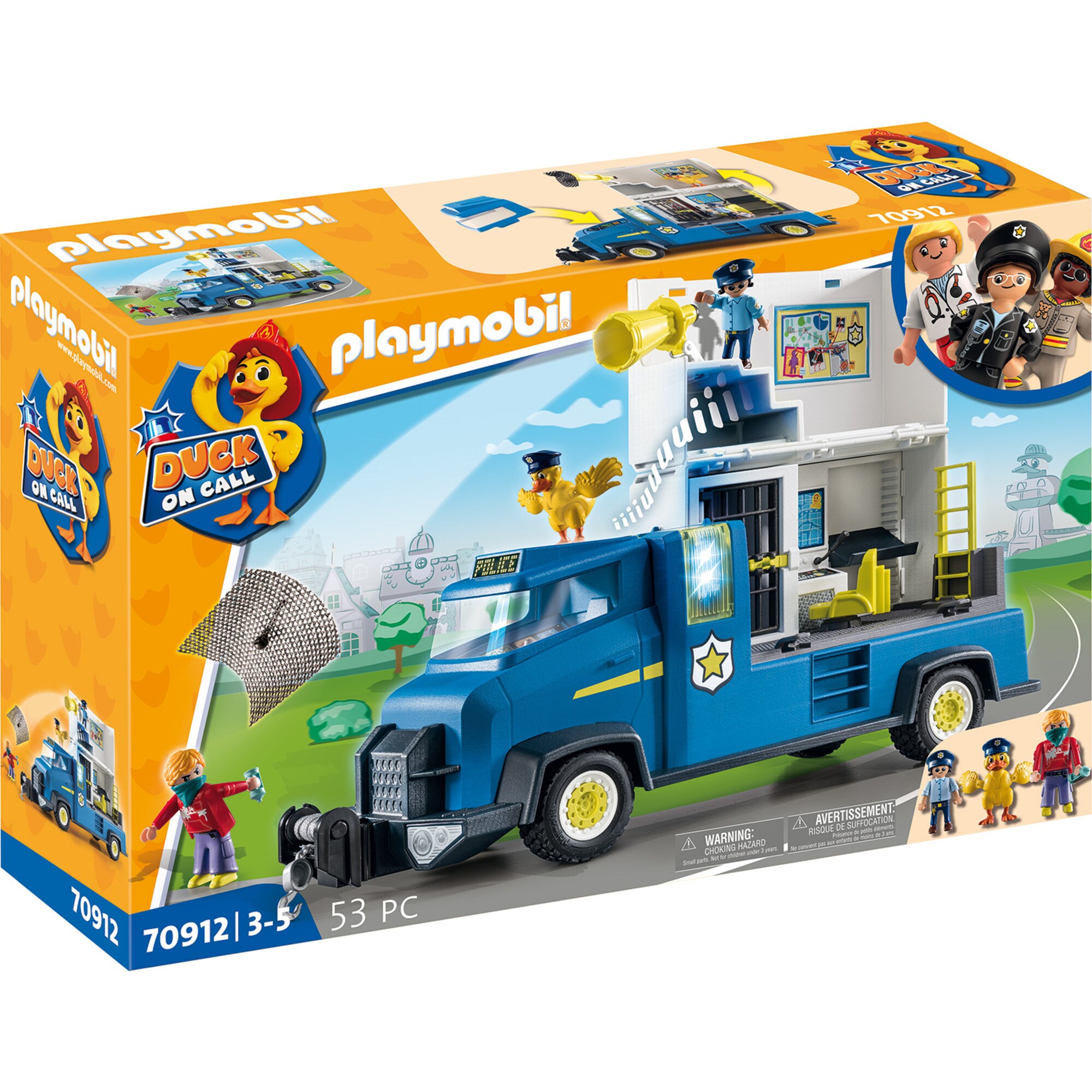 PLAYMOBIL Konstruktionsspielzeug DUCK ON CALL Polizei Truck - Bild 1