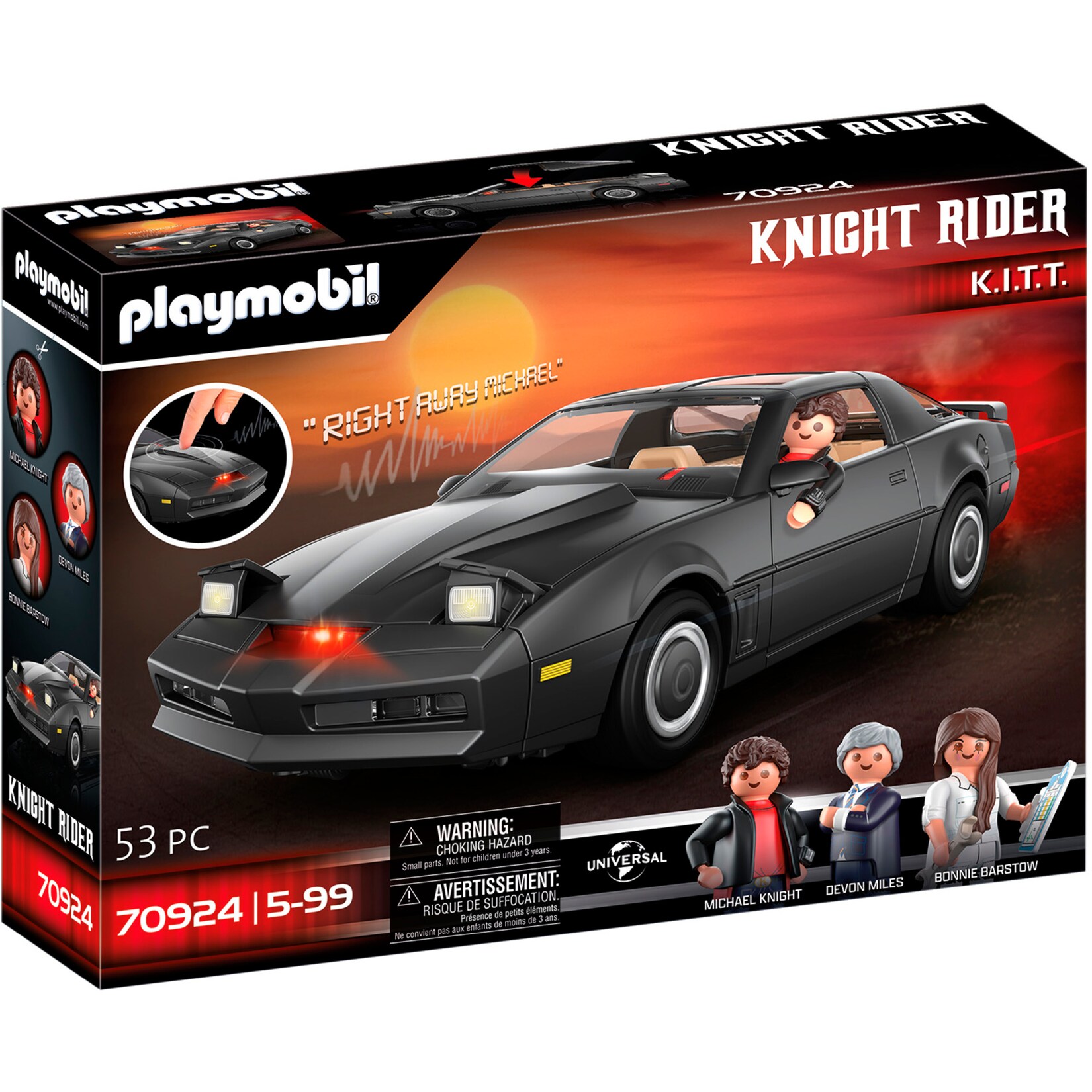 PLAYMOBIL Konstruktionsspielzeug Knight Rider K.I.T.T.