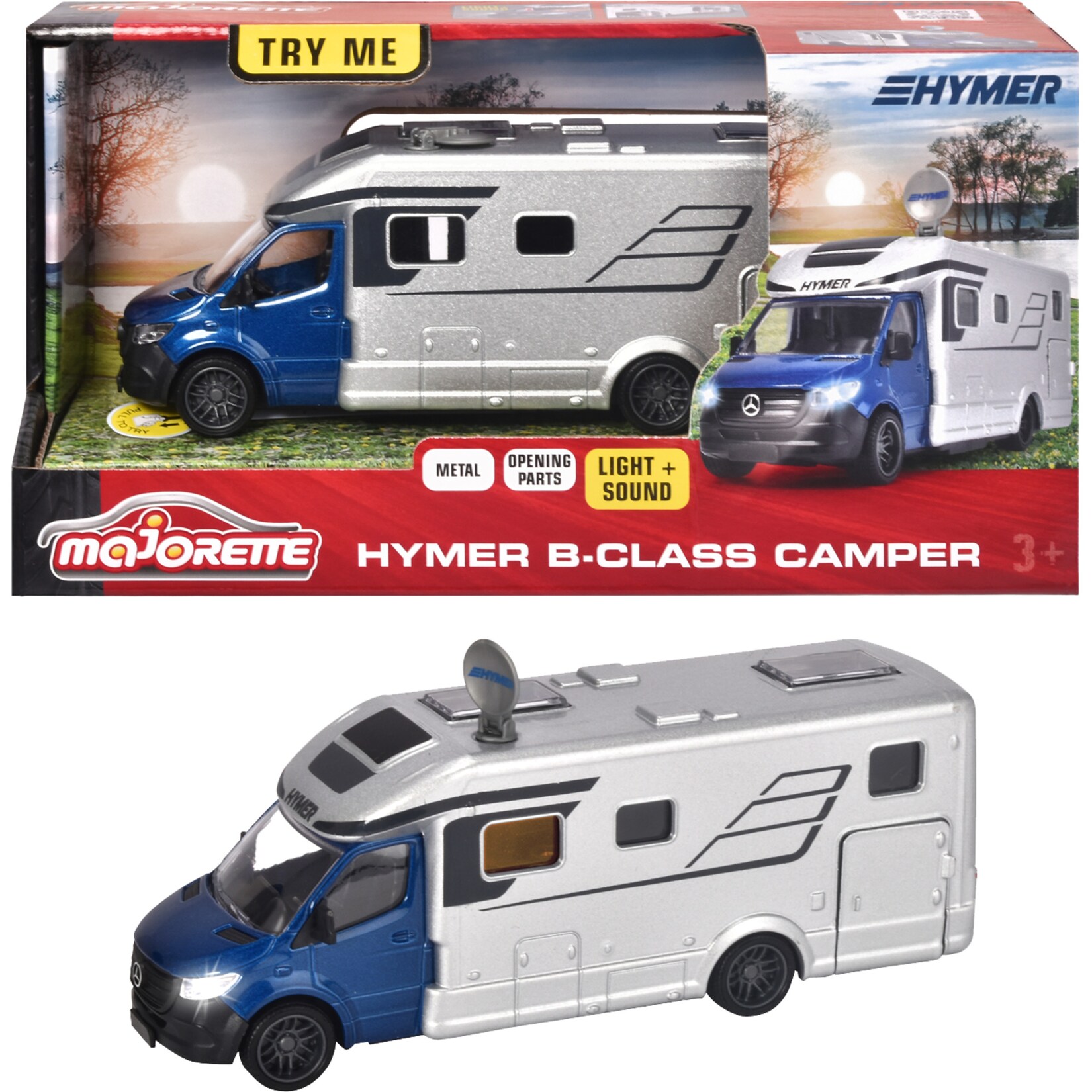 Majorette Spielfahrzeug Hymer B-Klasse Camper