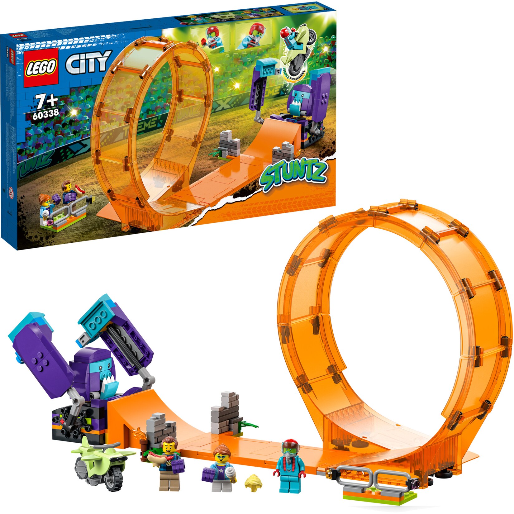 LEGO Konstruktionsspielzeug City Stuntz Schimpansen-Stuntlooping