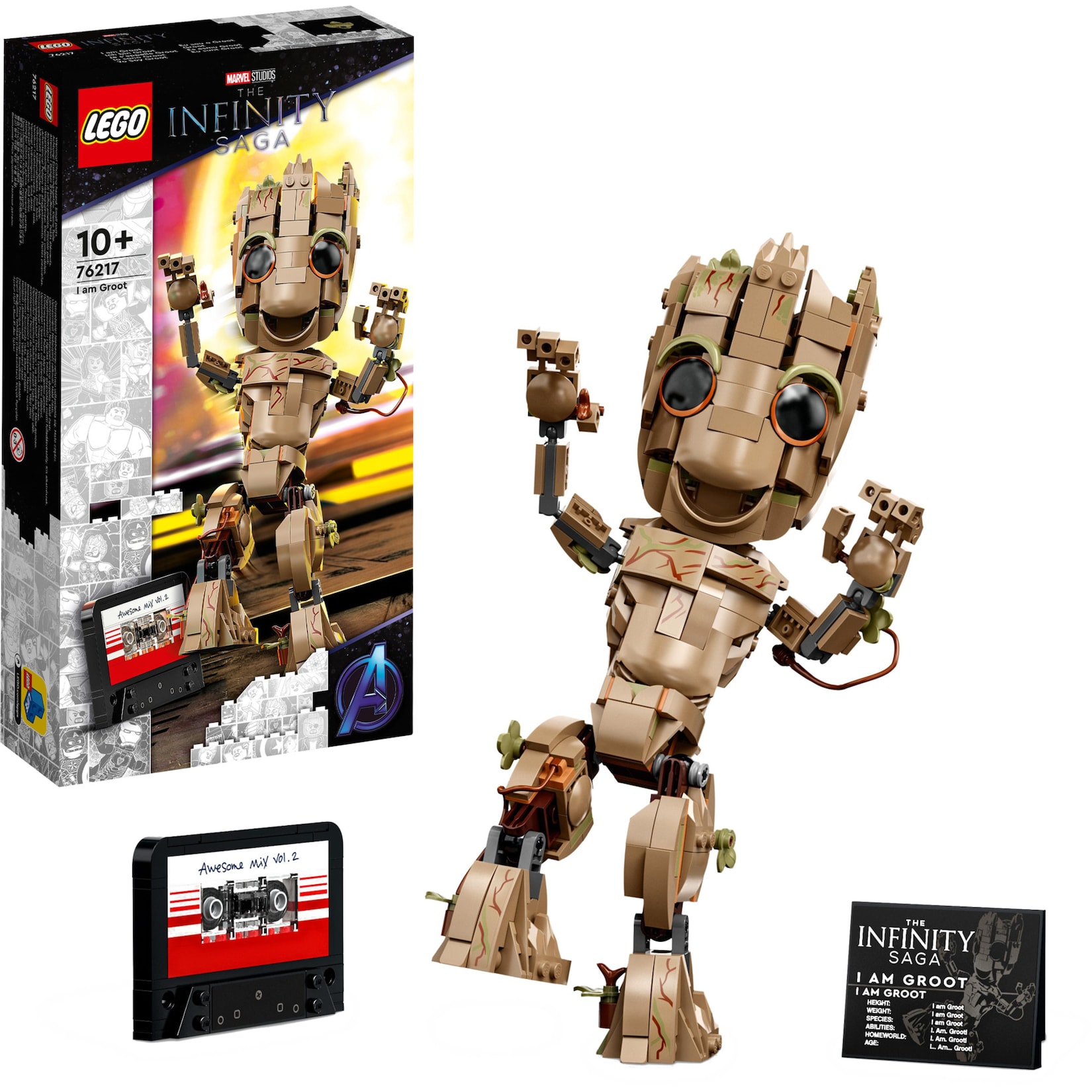 LEGO Konstruktionsspielzeug Marvel Super Heroes - Ich bin Groot