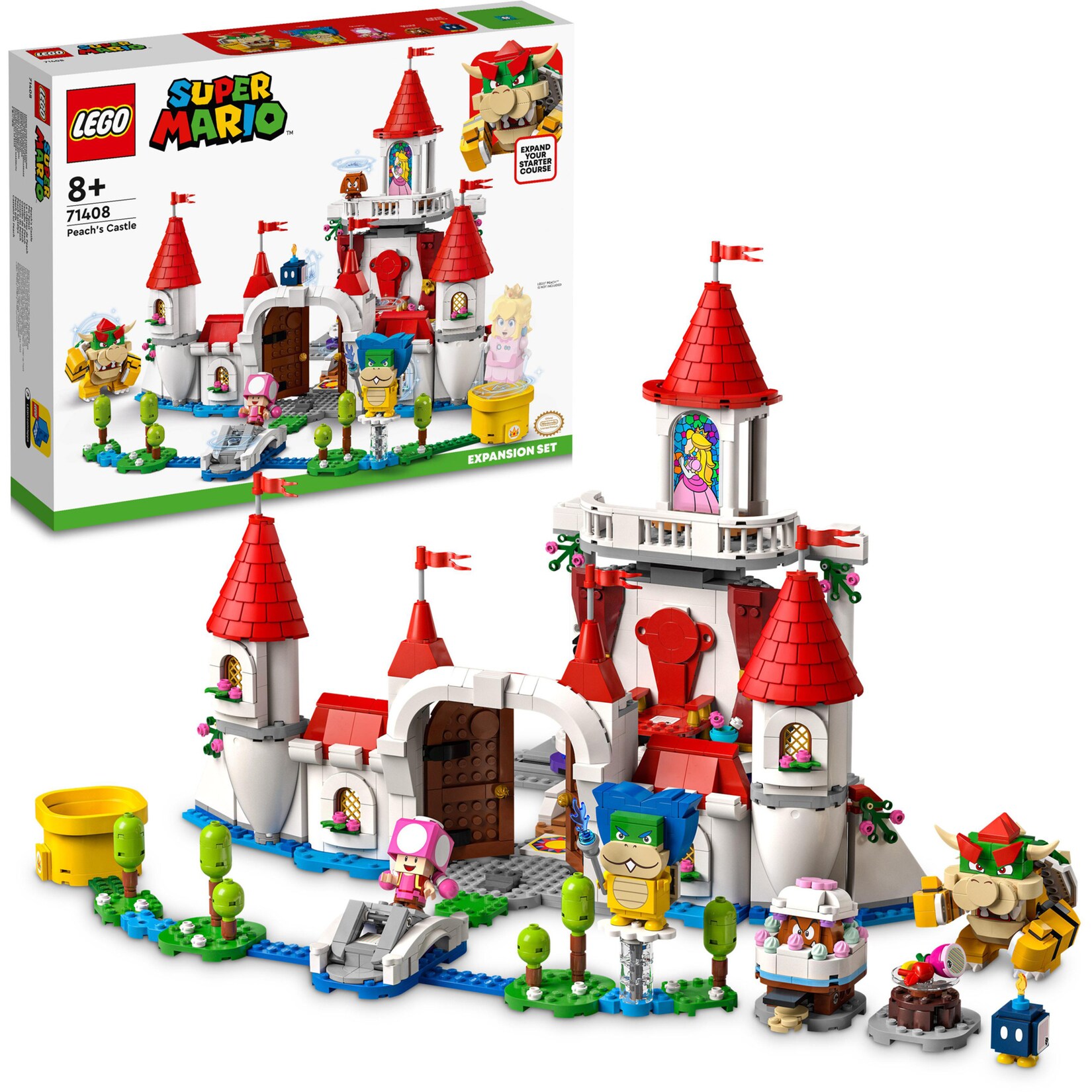LEGO Konstruktionsspielzeug Super Mario Princess Peach Palast – Erweiterungsset