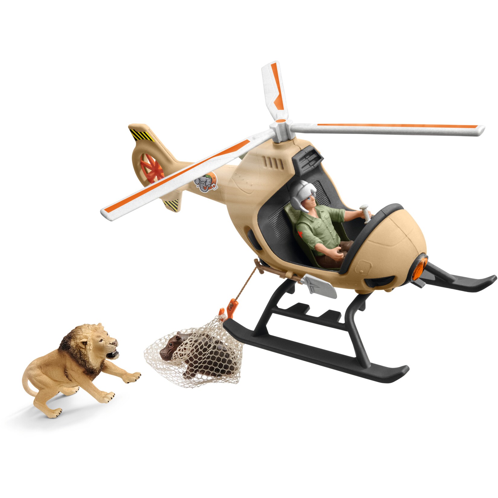Schleich Spielfigur Wild Life Helikopter Tierrettung