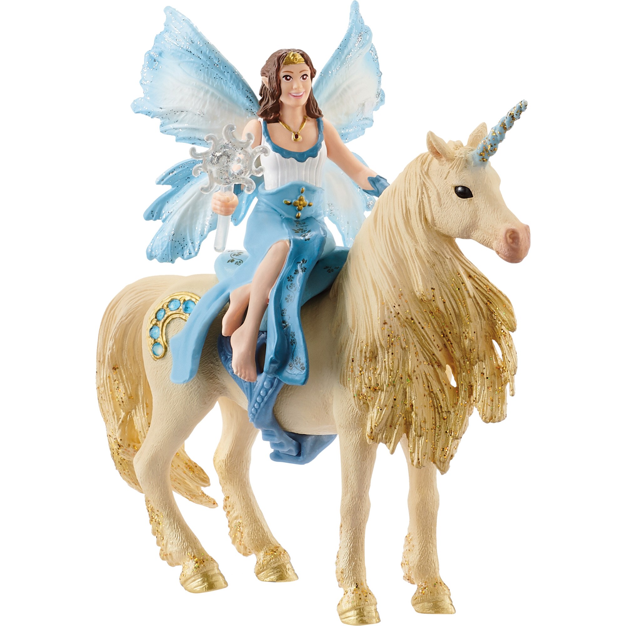 Schleich Spielfigur Bayala Eyelas Ausritt auf Goldeinhorn - Bild 1
