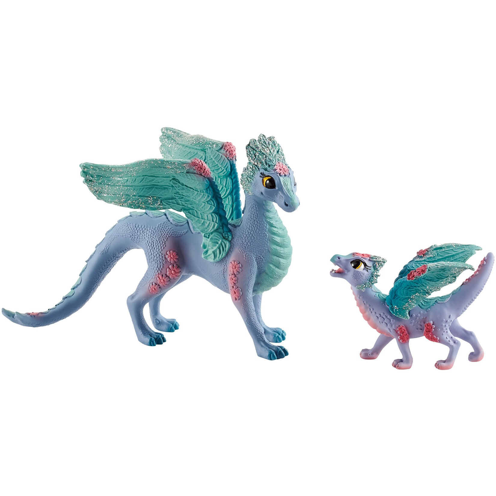 Schleich Spielfigur Bayala Blütendrache und Baby | 04059433573441