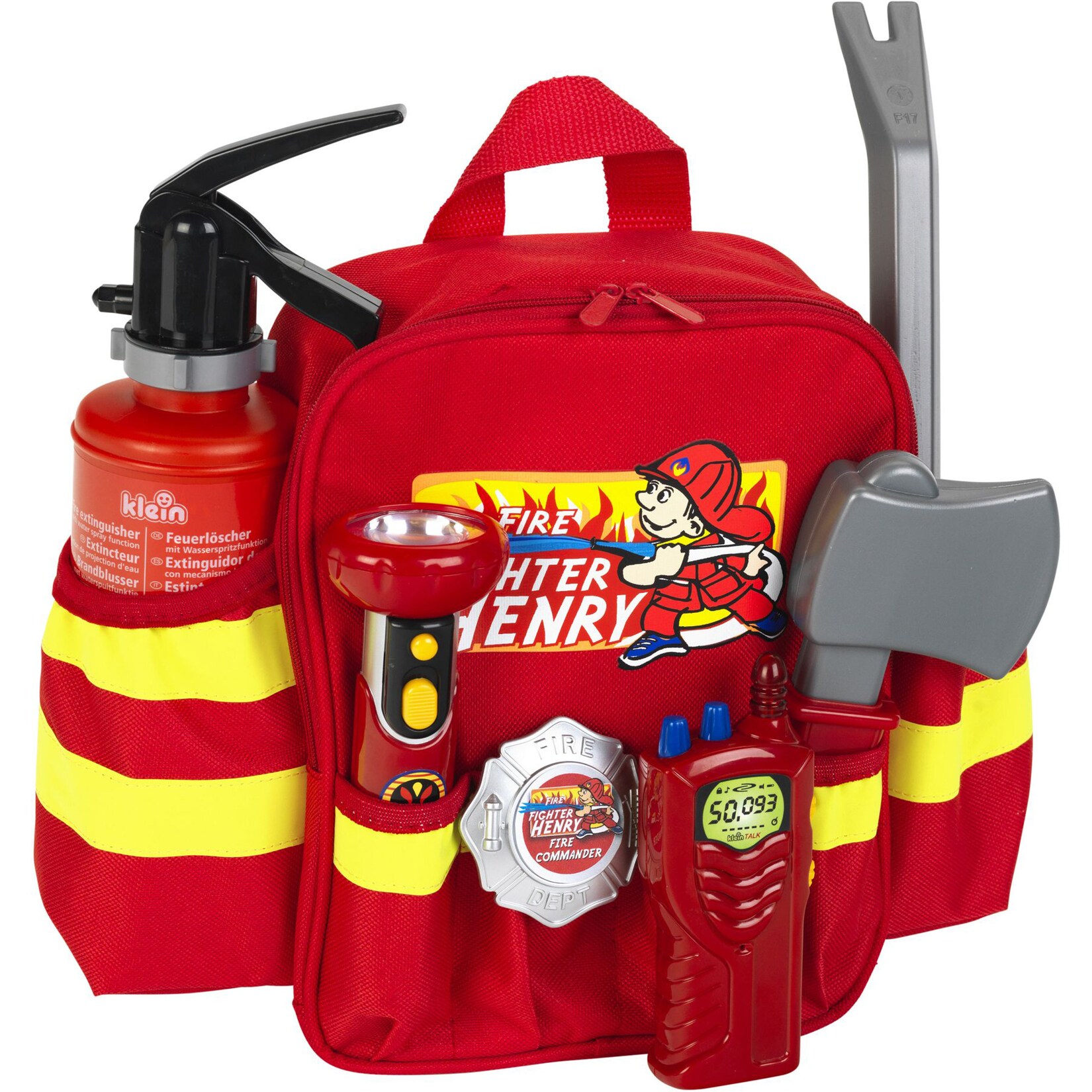 Theo Klein Rollenspiel Fire Fighter Henry Feuerwehr-Rucksack | 04009847089007