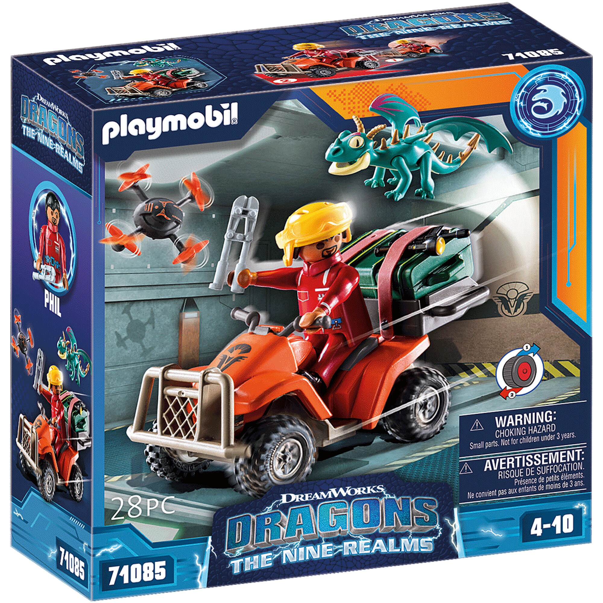 PLAYMOBIL Konstruktionsspielzeug Dragons: The Nine Realms - Icaris Quad & Phil - Bild 1