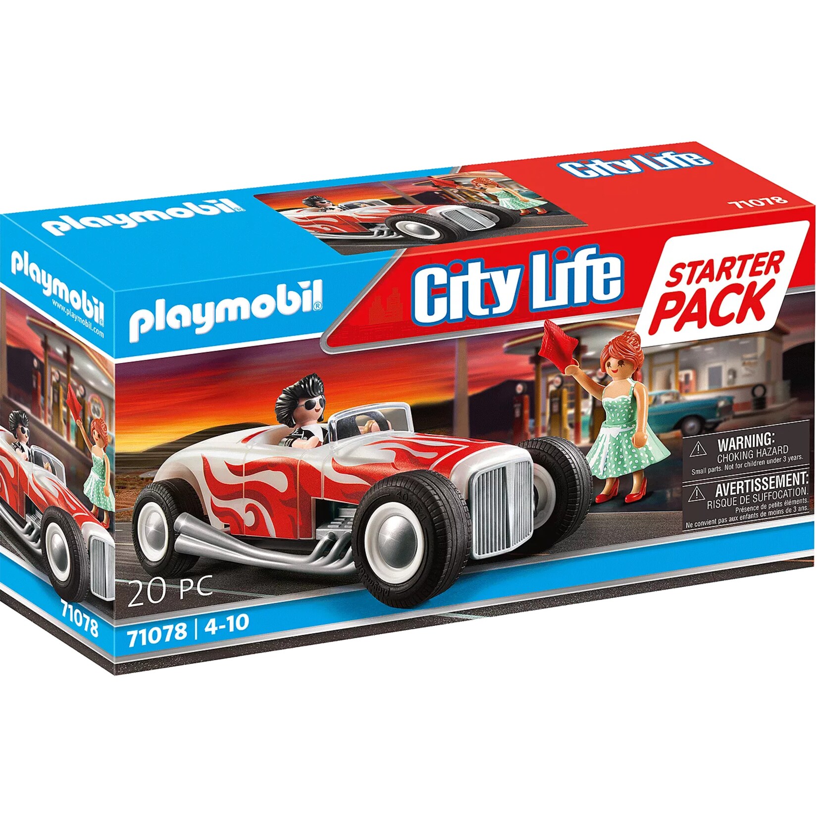 PLAYMOBIL Konstruktionsspielzeug City Life Starter Pack Hot Rod | 04008789710789