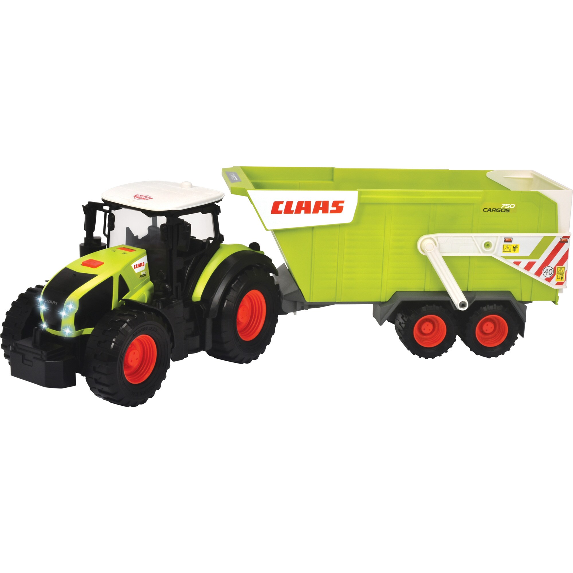Dickie Spielfahrzeug CLAAS Farm Traktor & Trailer - Bild 1