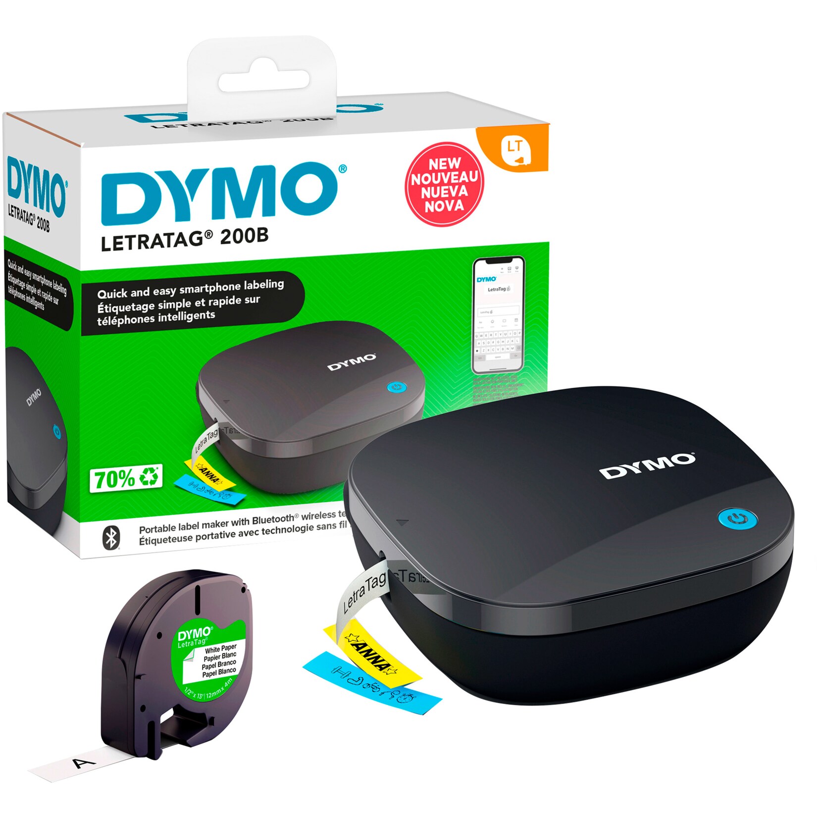 Dymo Beschriftungsgerät LetraTag 200B | 03026981728556