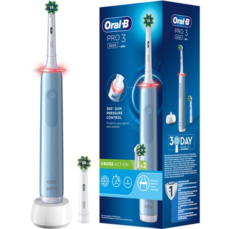 Braun Elektrische Zahnbürste Oral-B Pro 3 3000 CrossAction online kaufen  bei Netto