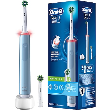 Super günstig AUS Braun Elektrische Zahnbürste Oral-B Pro kaufen online 3 3000 Netto bei CrossAction