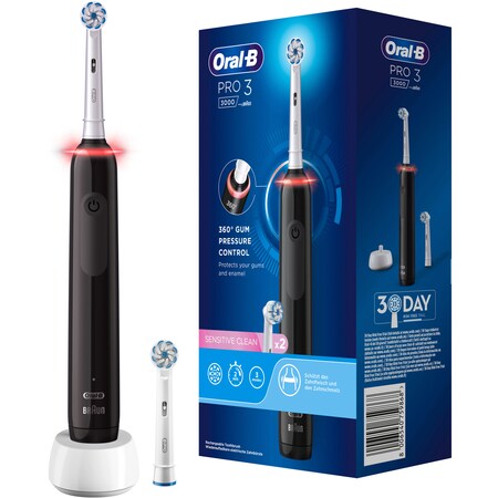 Braun Elektrische Zahnbürste Oral-B Pro bei kaufen online Clean Sensitive 3000 Netto 3