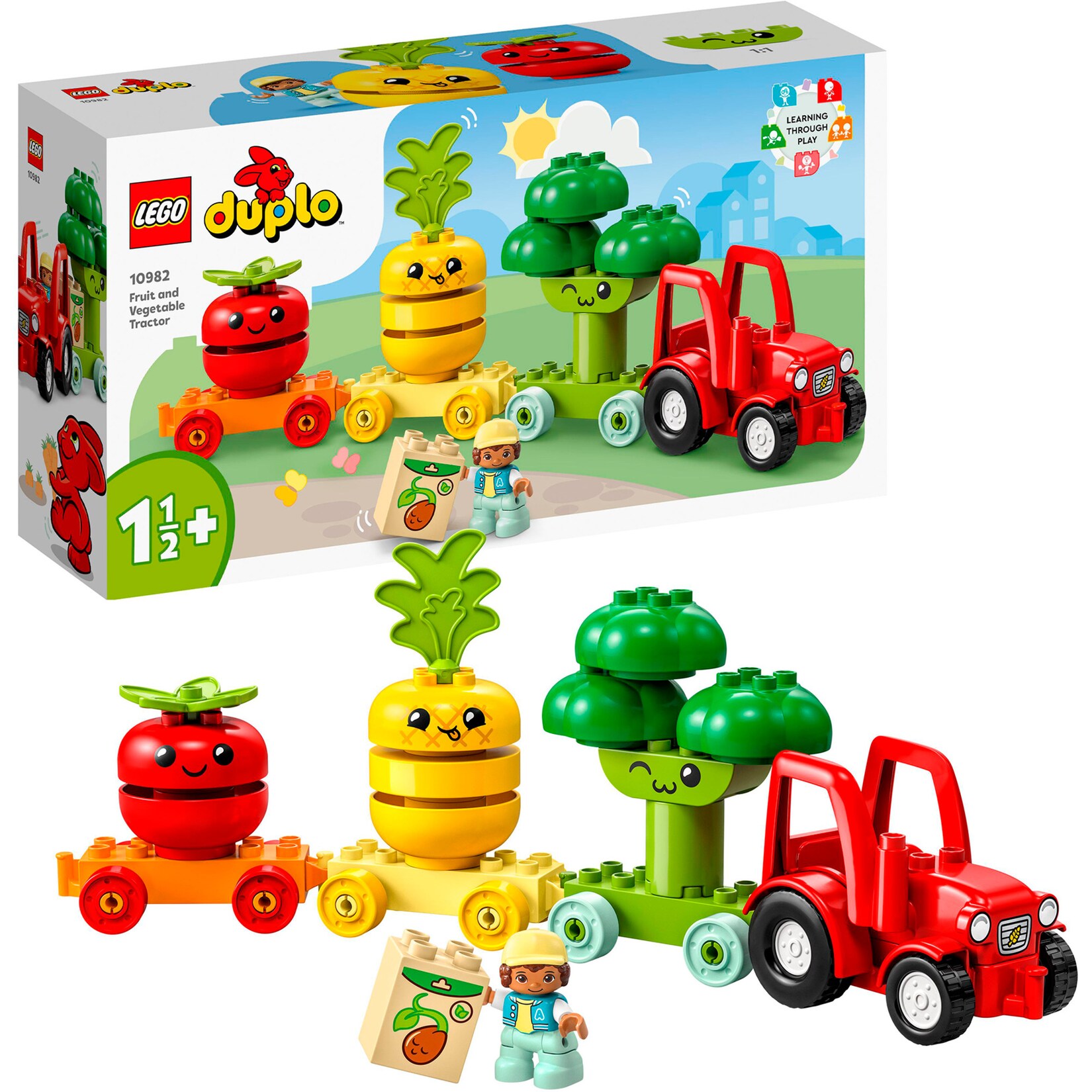 LEGO Konstruktionsspielzeug DUPLO Obst- und Gemüse-Traktor