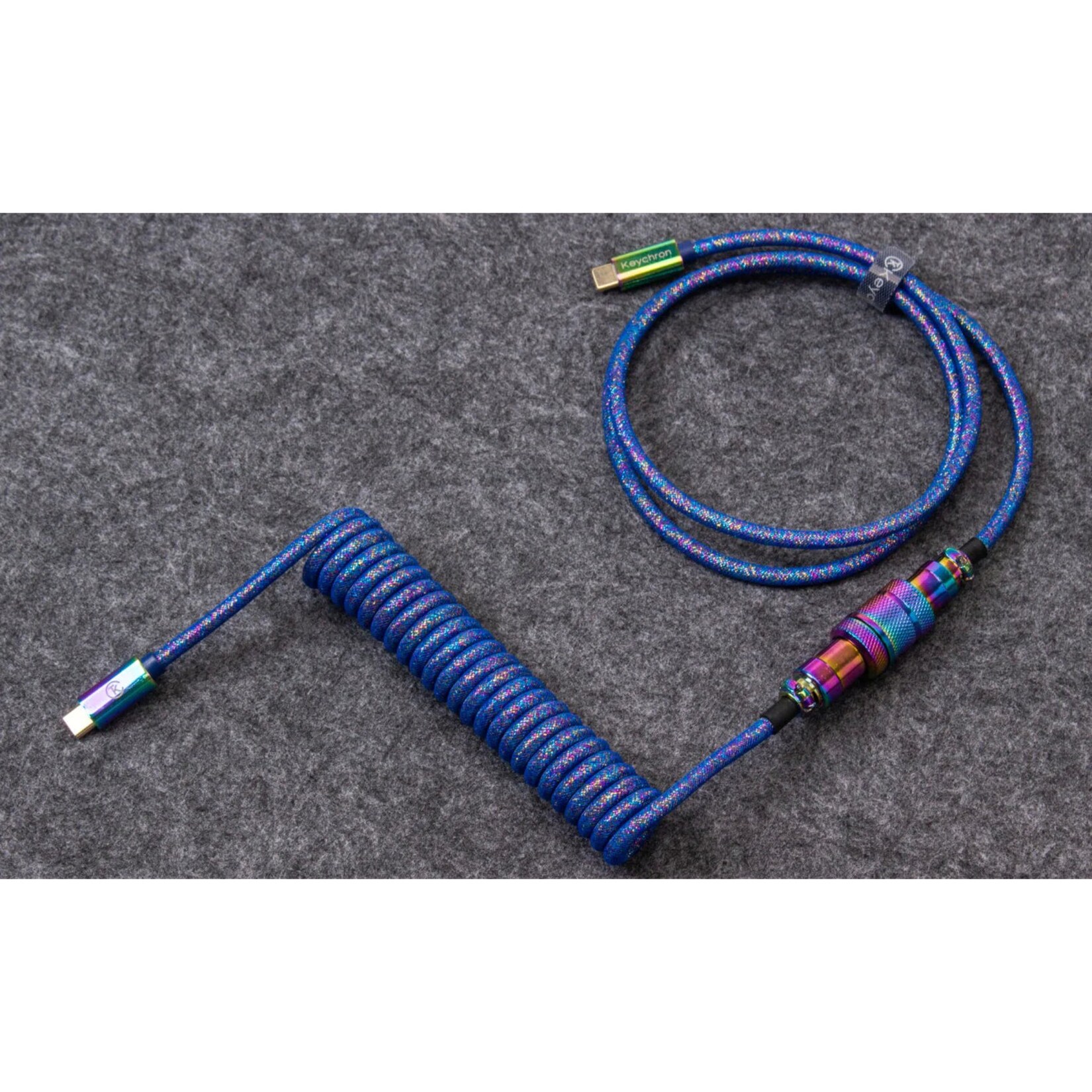 Keychron Kabel USB 3.2 Gen 1 Premium Coiled Aviator Kabel, USB-C Stecker > USB-C Stecker | 04895248825579
