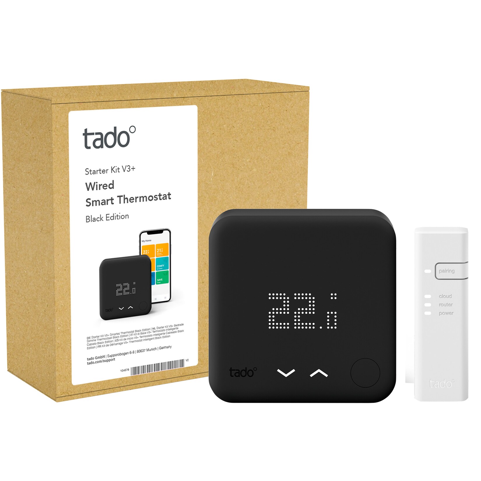 tado° Set Smartes Thermostat V3+ Starter Kit (Verkabelt)