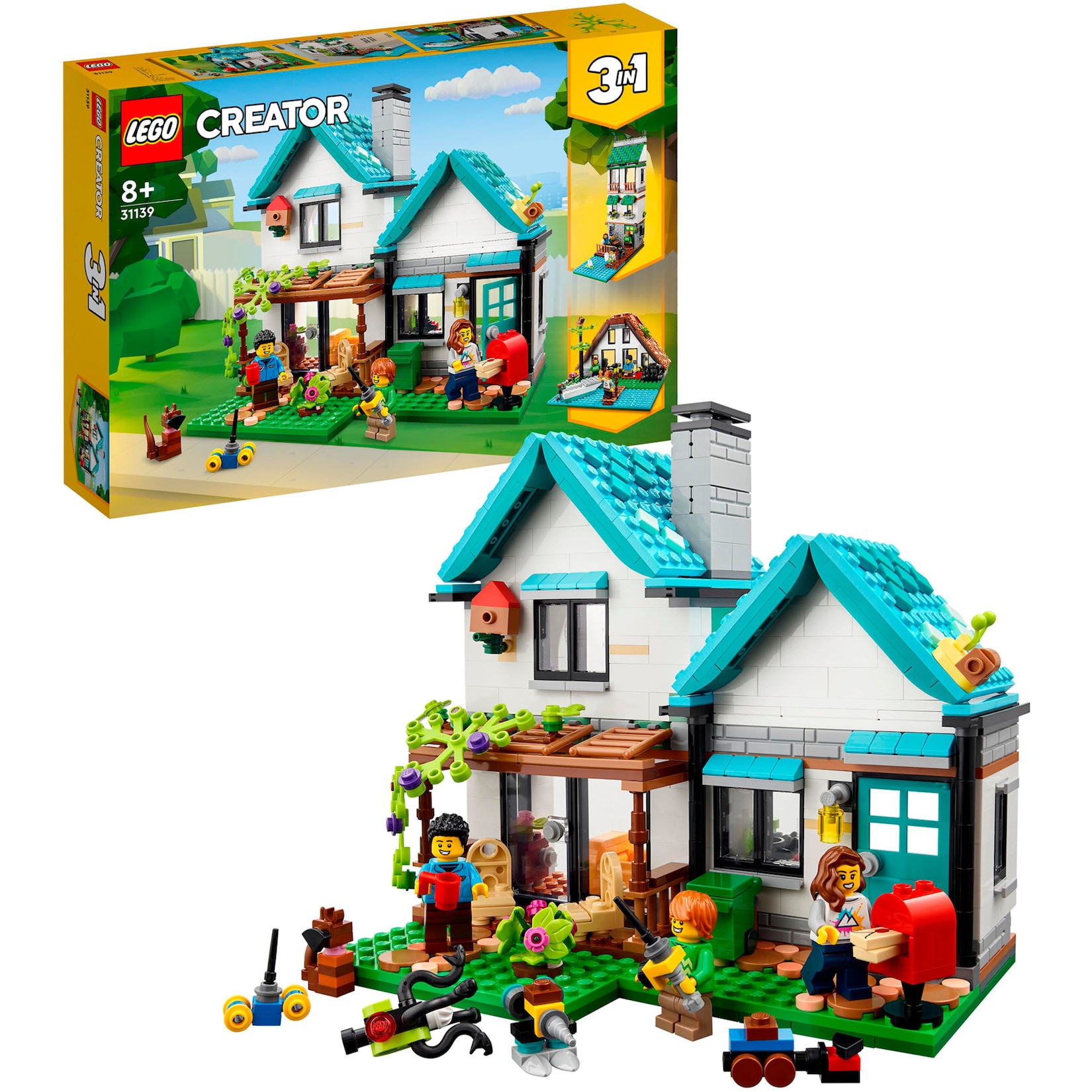 LEGO Konstruktionsspielzeug Creator 3-in-1 Gemütliches Haus