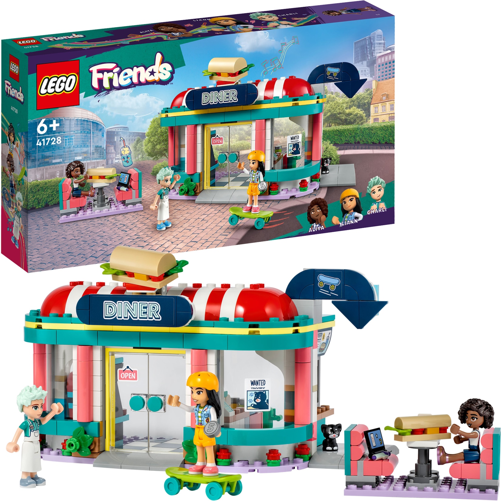 LEGO Konstruktionsspielzeug Friends Restaurant