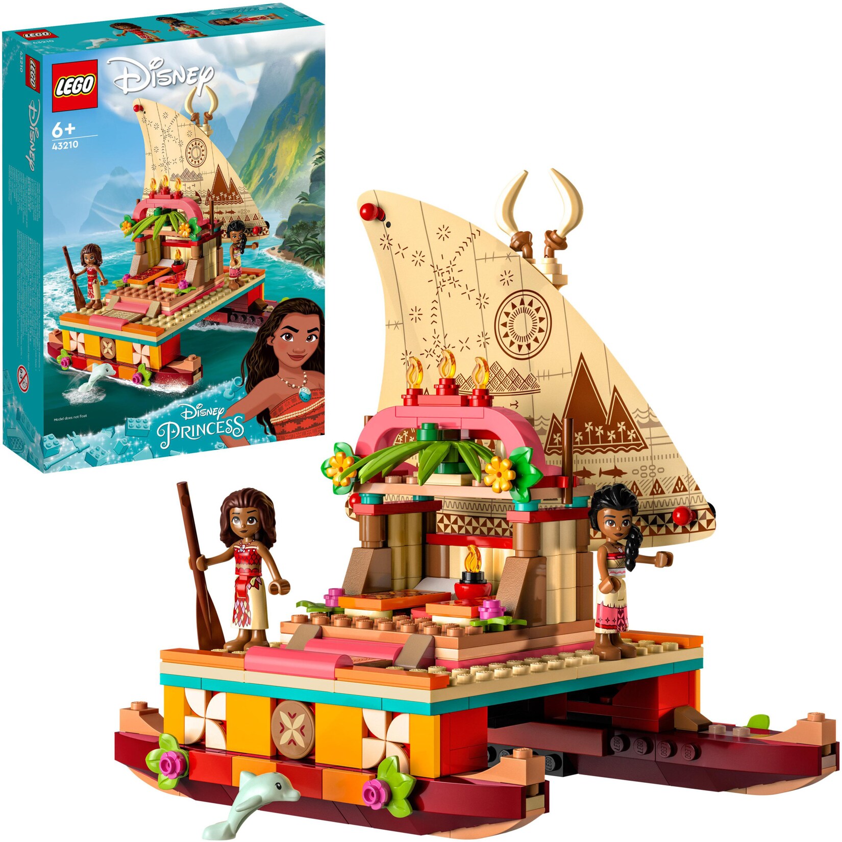 LEGO Konstruktionsspielzeug Disney Princess Vaianas Katamaran
