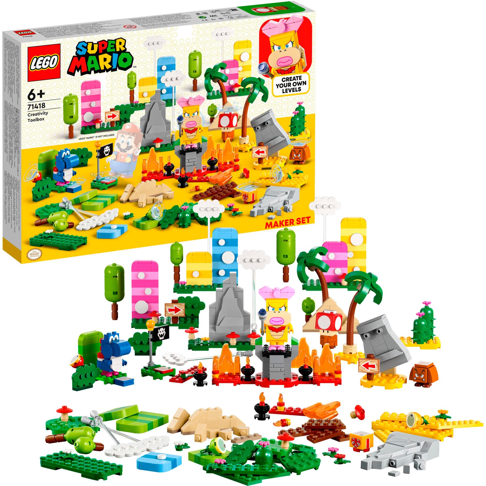 LEGO Konstruktionsspielzeug Super Mario Kreativbox – Leveldesigner-Set