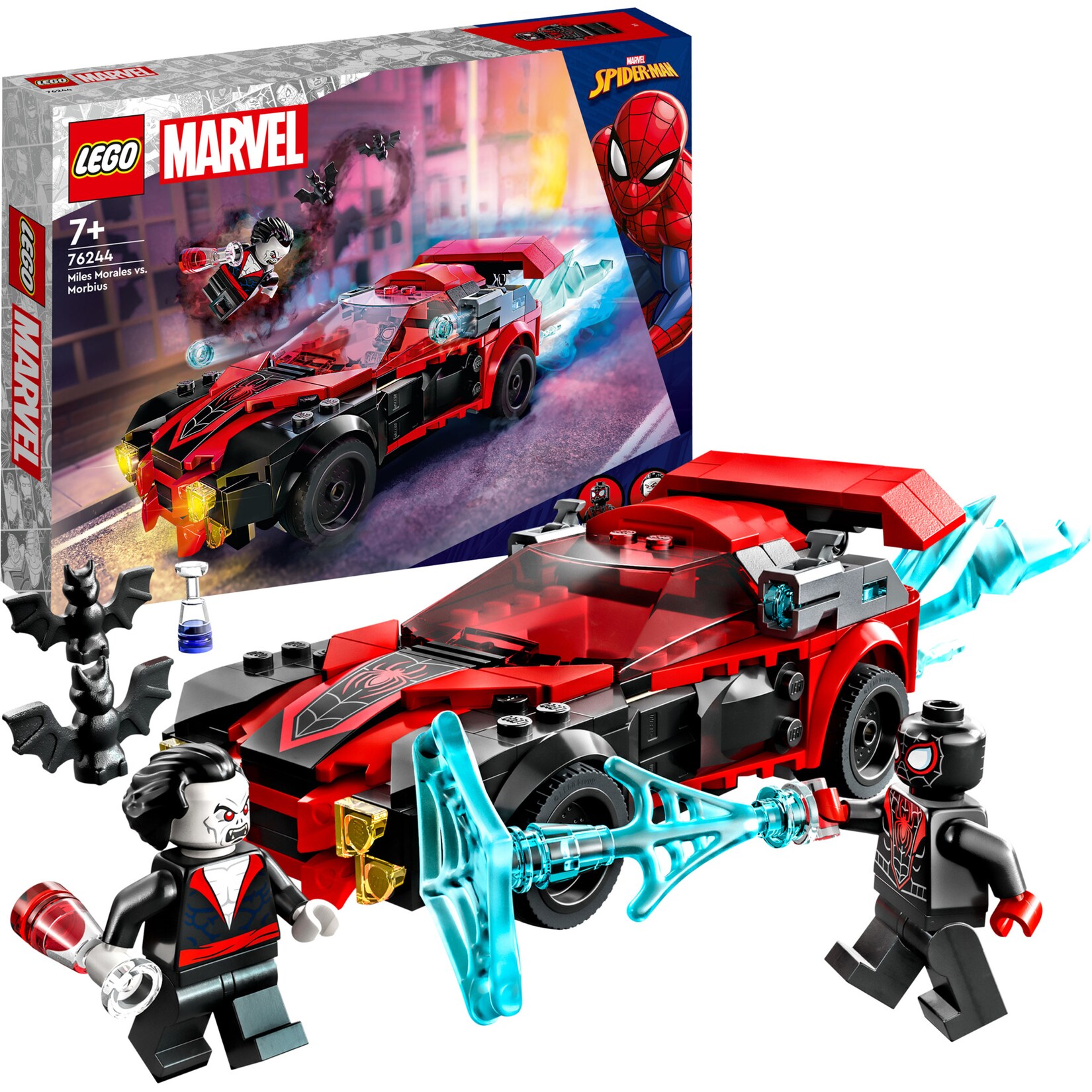 LEGO Konstruktionsspielzeug Marvel Miles Morales vs. Morbius