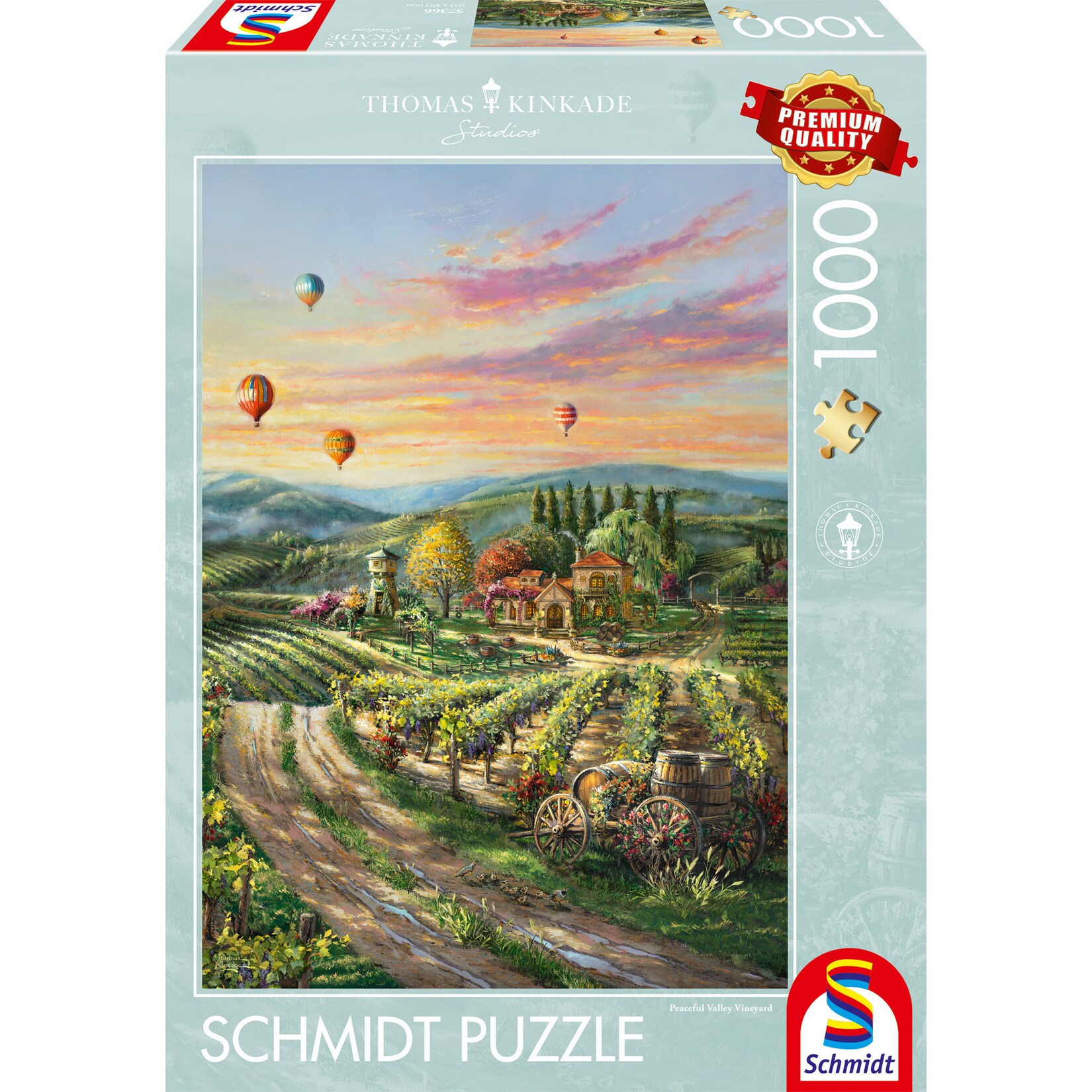 Schmidt Spiele Puzzle Thomas Kinkade Studios: Peaceful Valley Vineyard | 04001504573669