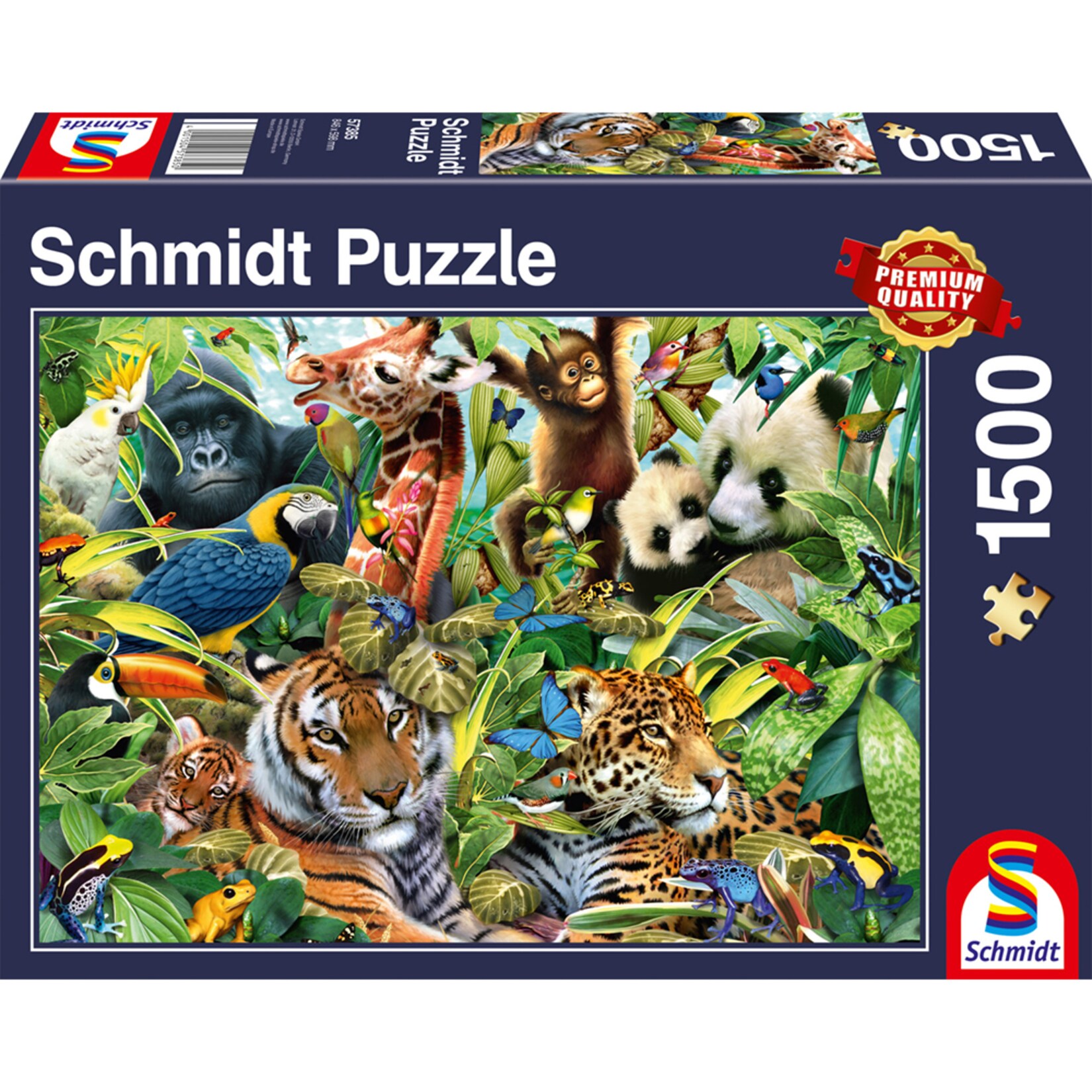Schmidt Spiele Puzzle Puzzle Kunterbunte Tierwelt | 04001504573850