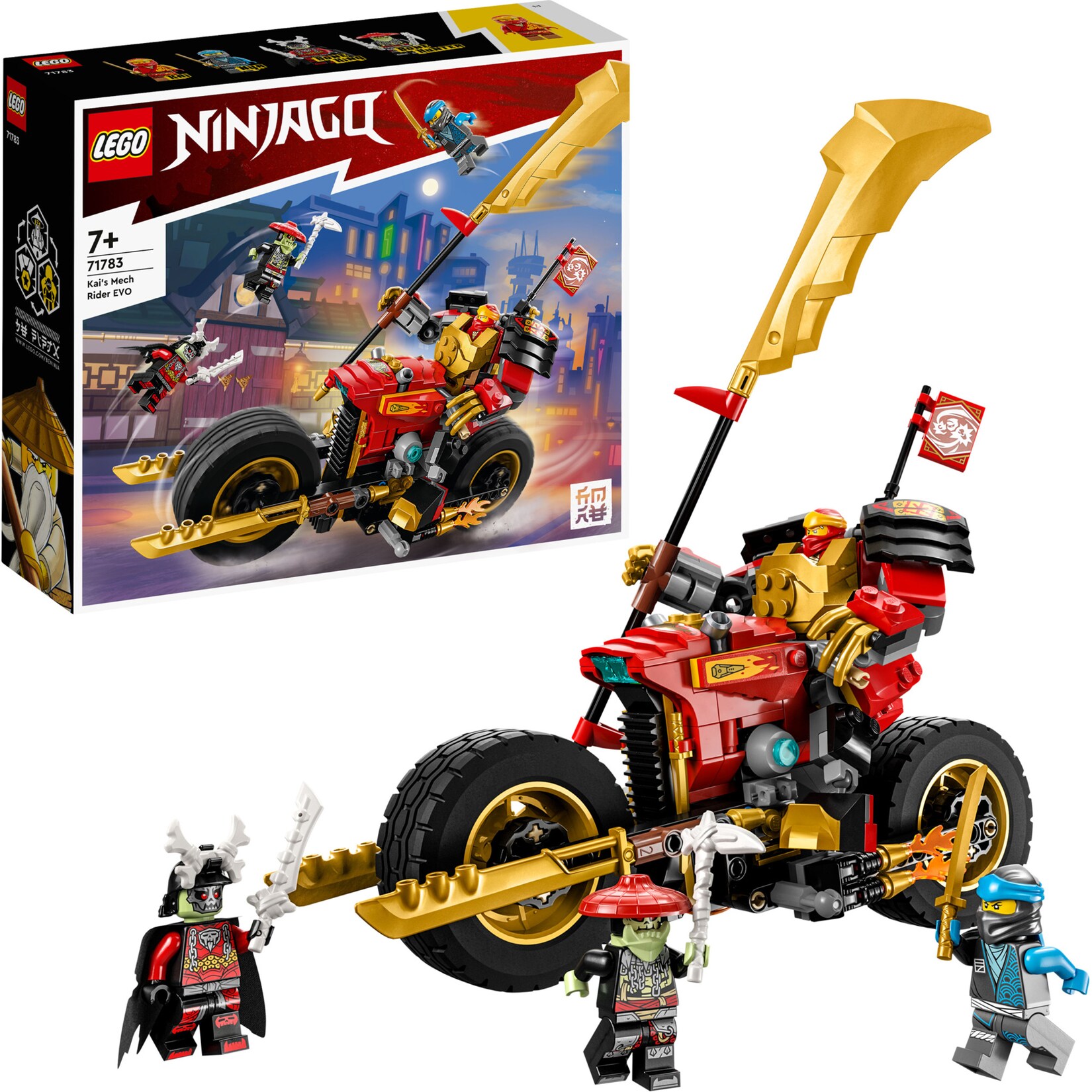 LEGO Konstruktionsspielzeug Ninjago Kais Mech-Bike EVO