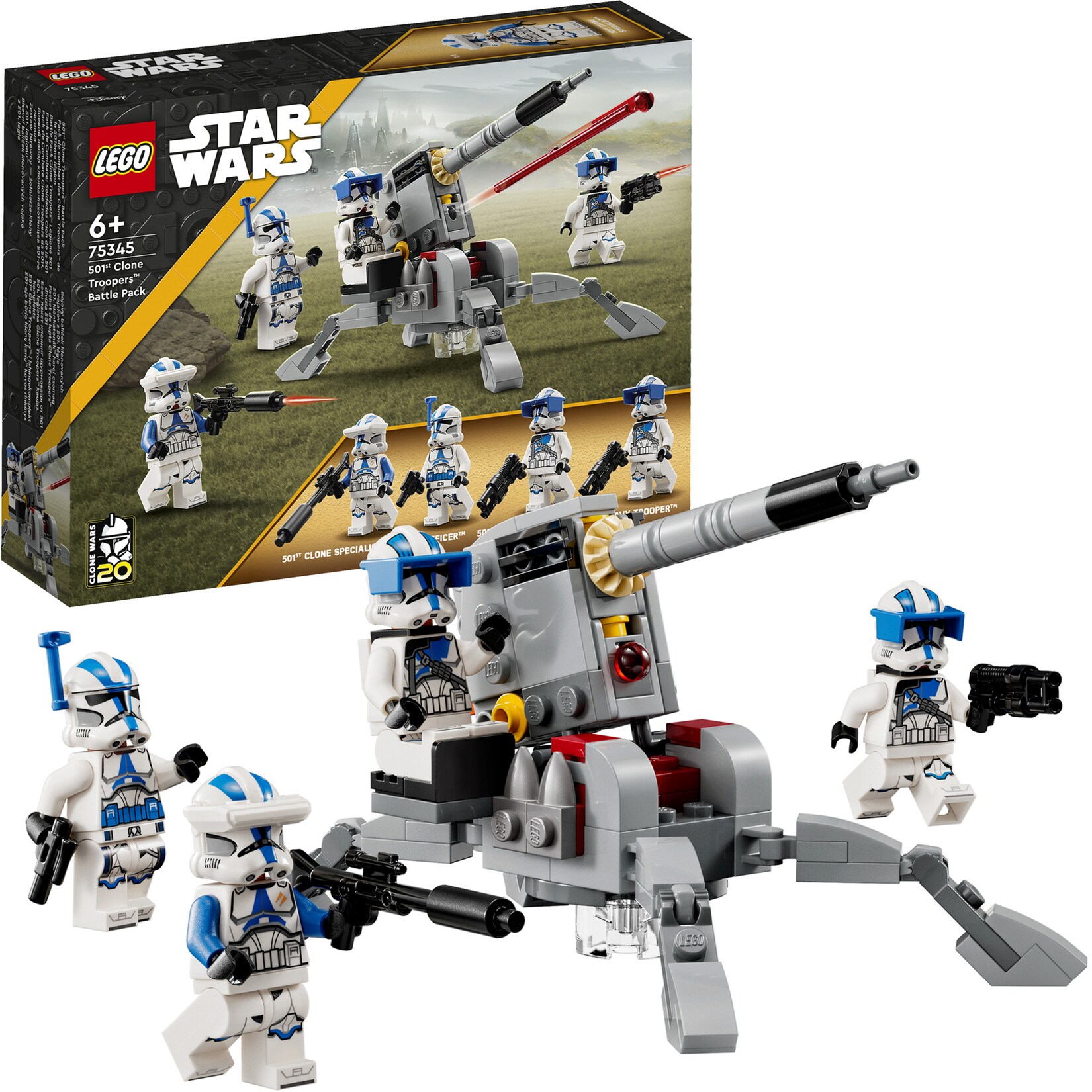 LEGO Konstruktionsspielzeug Star Wars 501st Clone Troopers Battle Pack