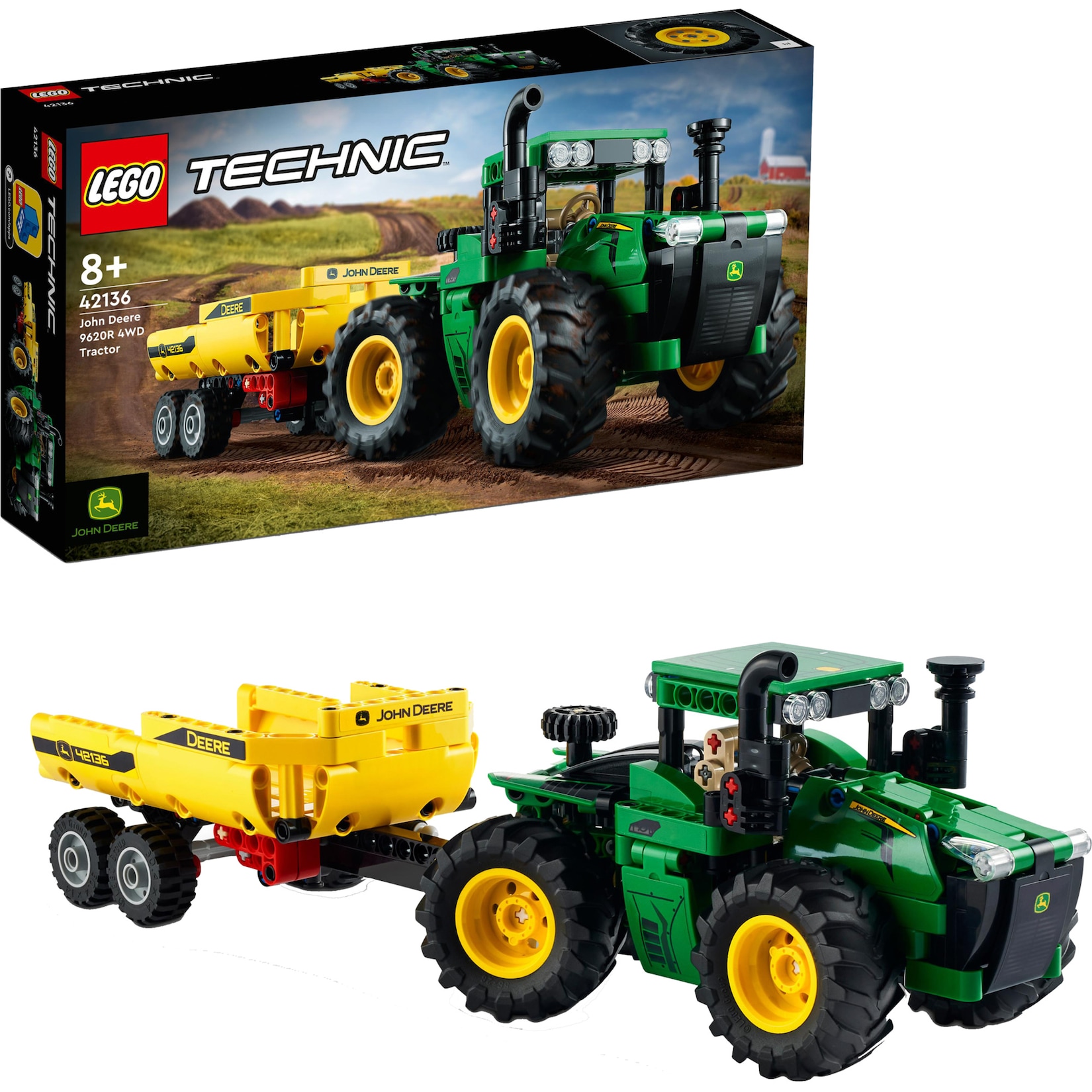 LEGO Konstruktionsspielzeug Technic John Deere 9620R 4WD Traktor